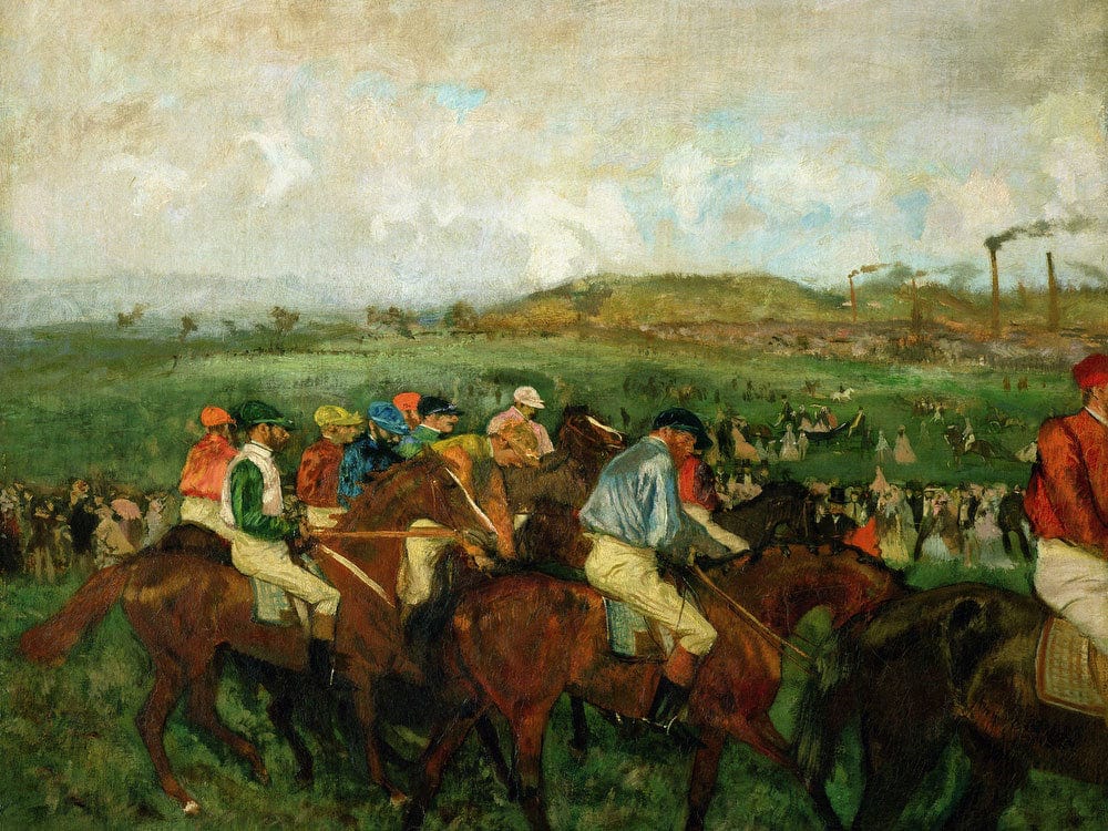 Gentlemen Race. Before The Departure By Edgar Degas - Image 7