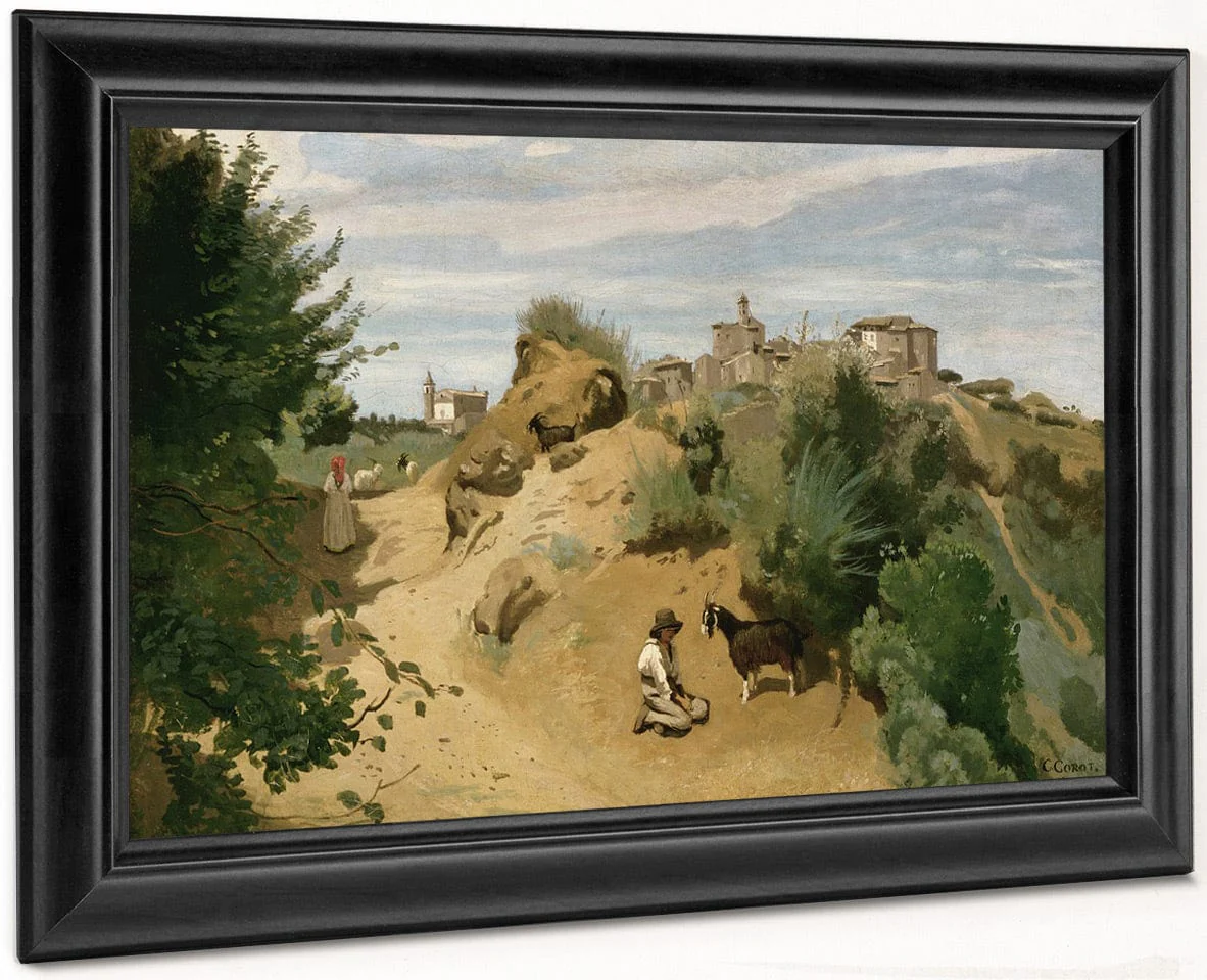 Genzano By Jean Baptiste Camille Corot - Image 8