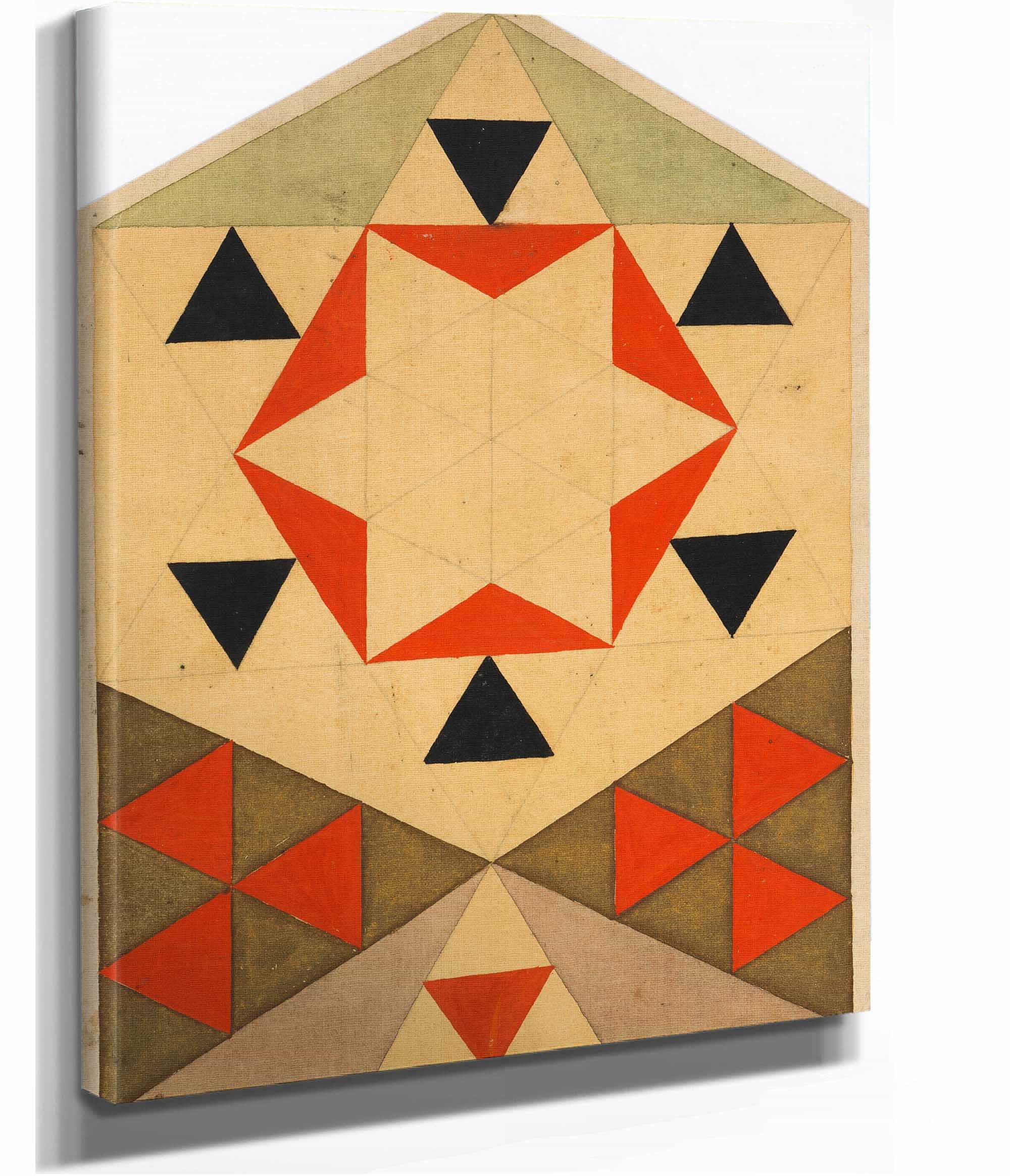 Geometrische Studie Schulerarbeit by Egon Schiele - Image 2