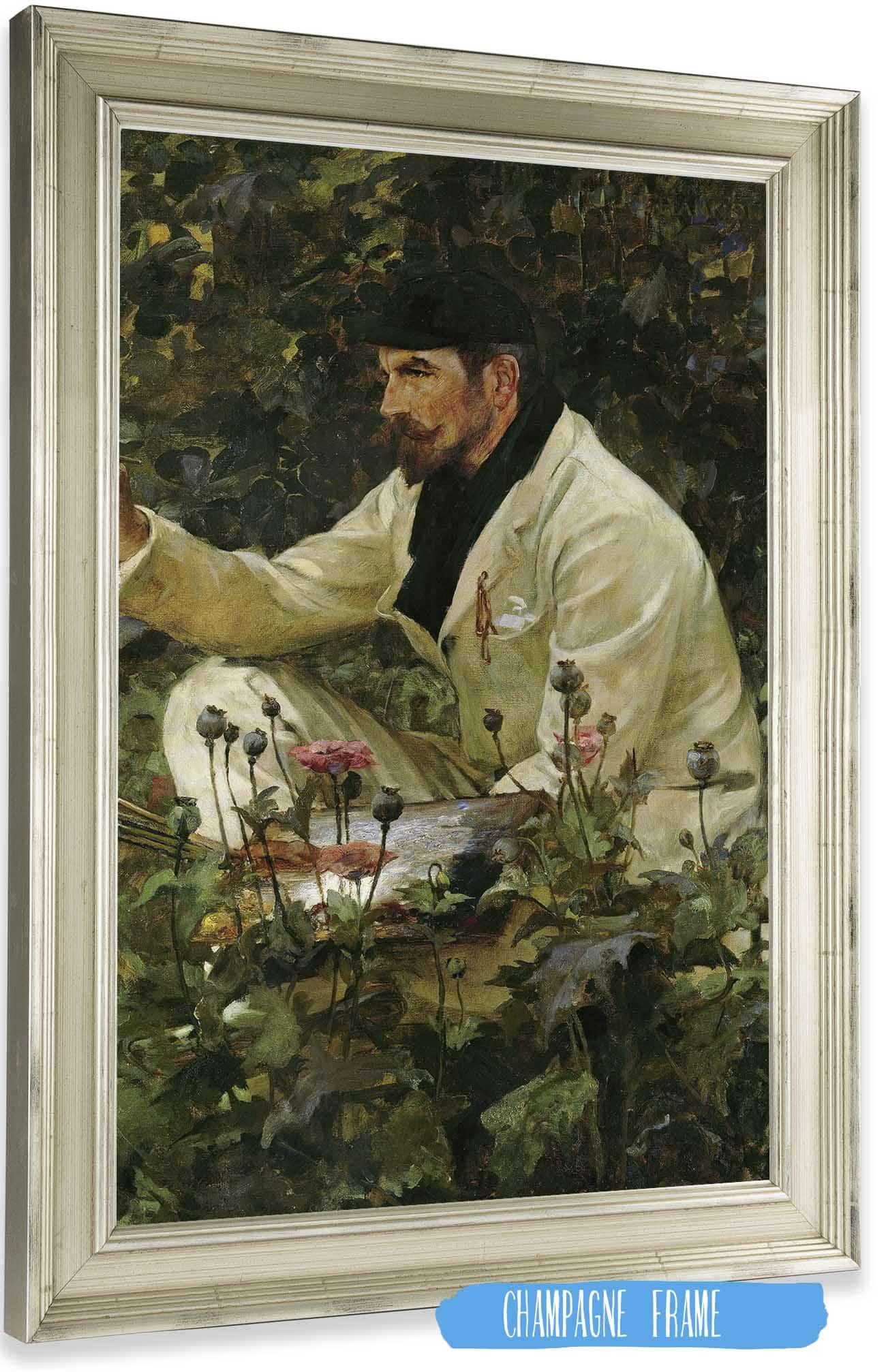 George Hitchcock Working In His Garden In Egmond Between And by James Jebusa Shannon