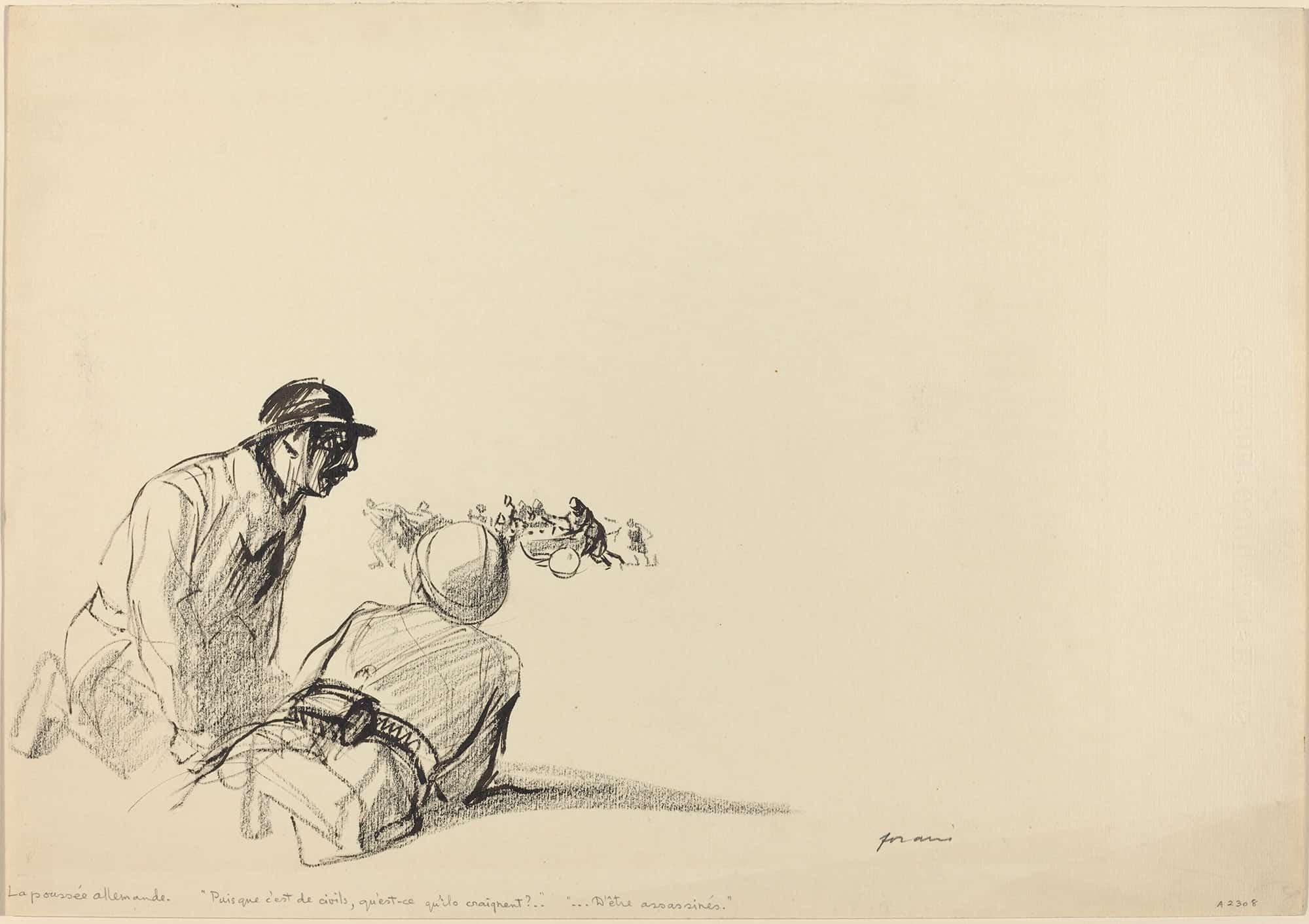 German Advance by Jean Louis Forain