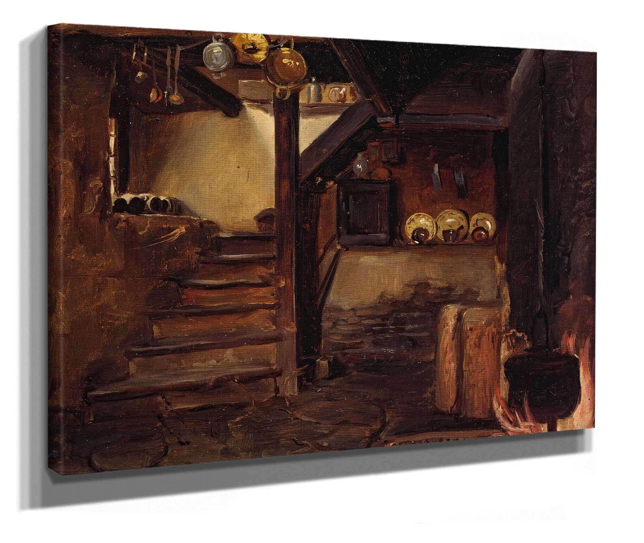 German Kitchen by Adolph Tidemand - Image 2