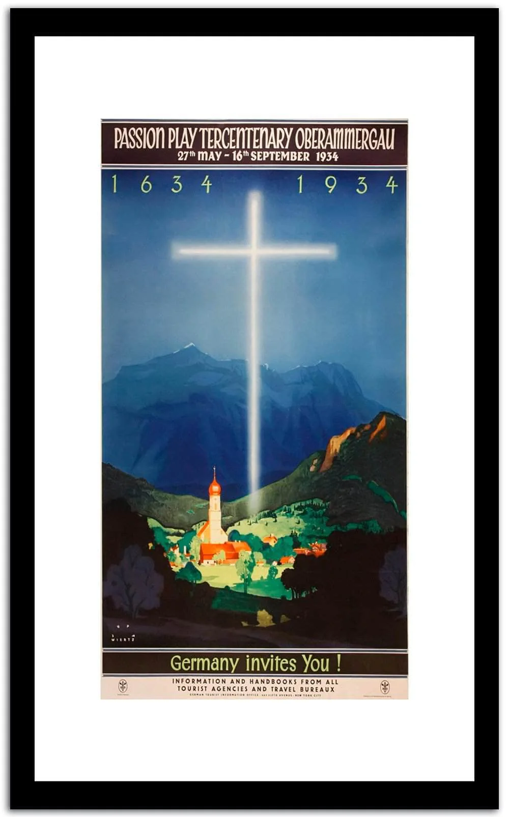 Germany Invites You Vintage Poster