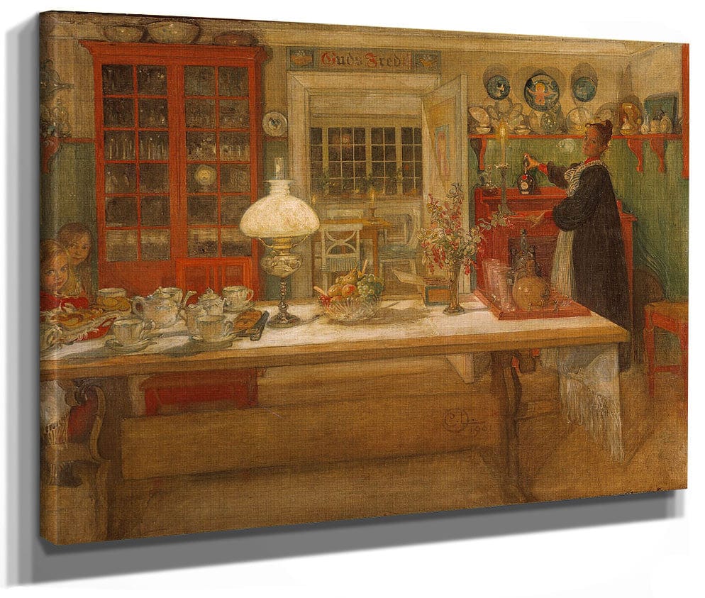 Getting Ready For A Game By Carl Larsson