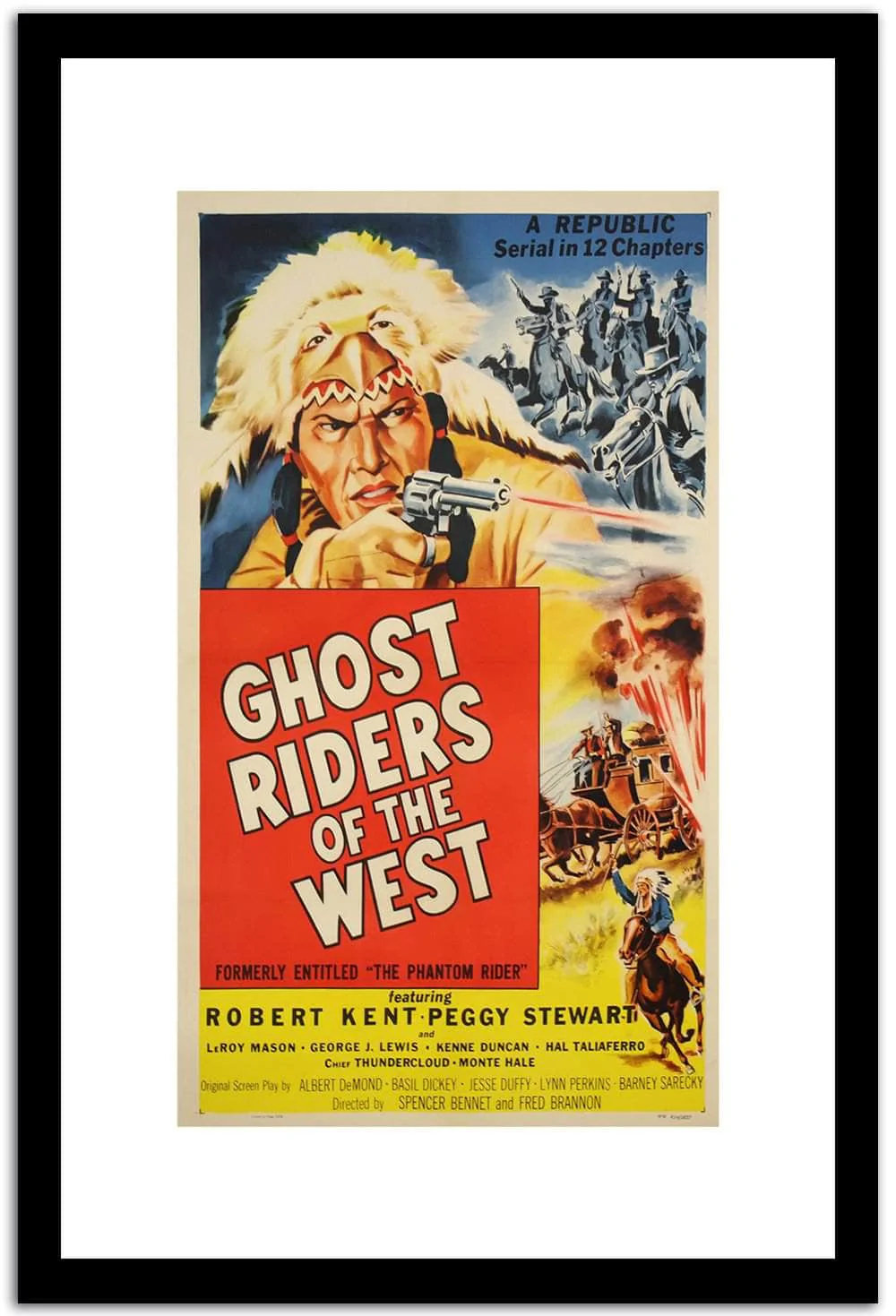 Ghost Riders Of The West Vintage Poster