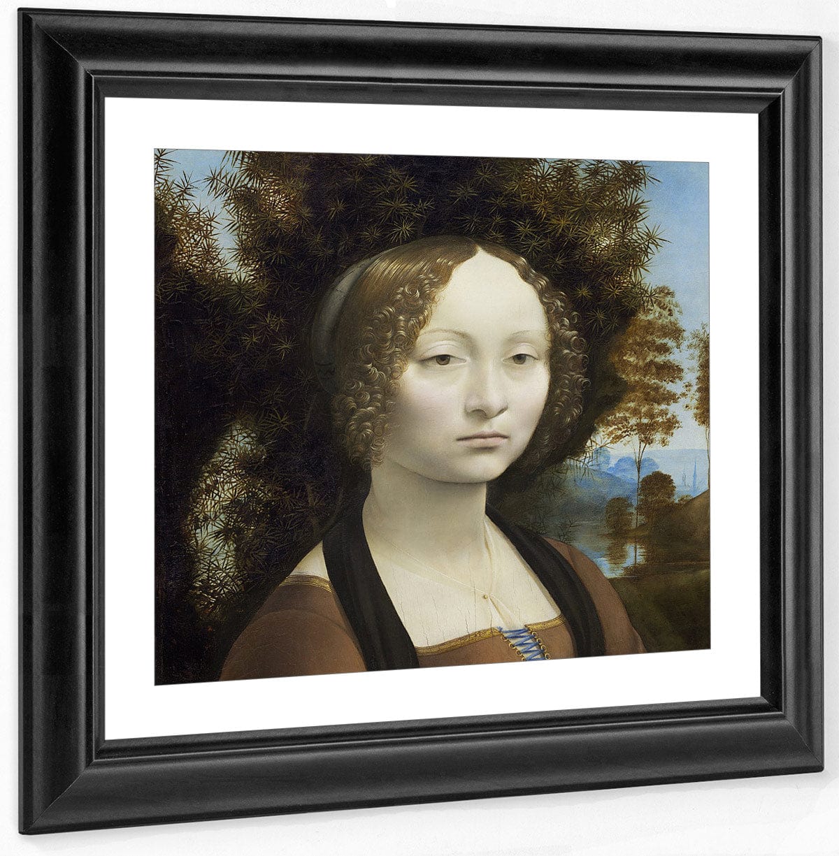 Ginevra De' Benci [Obverse] By Leonardo Da Vinci - Image 2