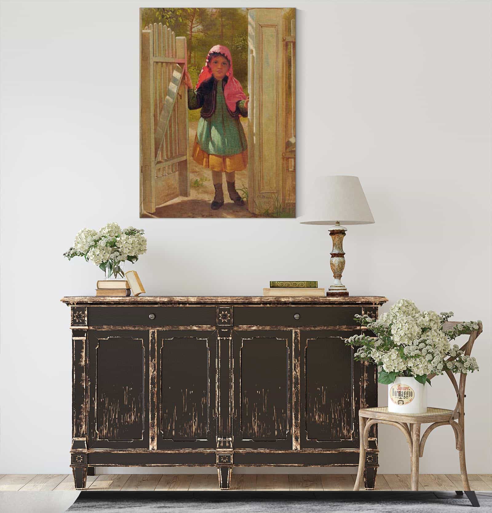 Girl At The Doorway by John George Brown - Image 4
