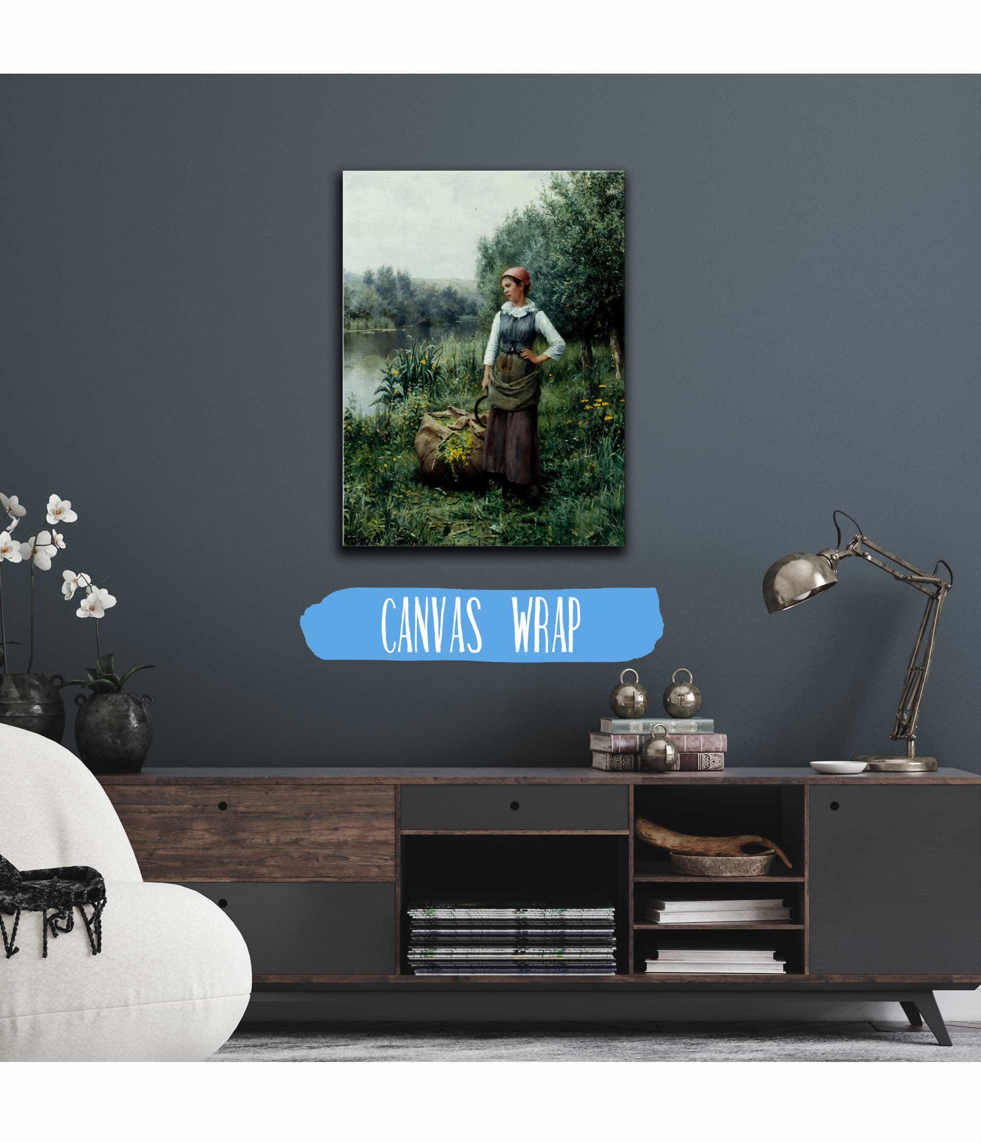 Girl By A Stream Flanders by Daniel Ridgway Knight - Image 3