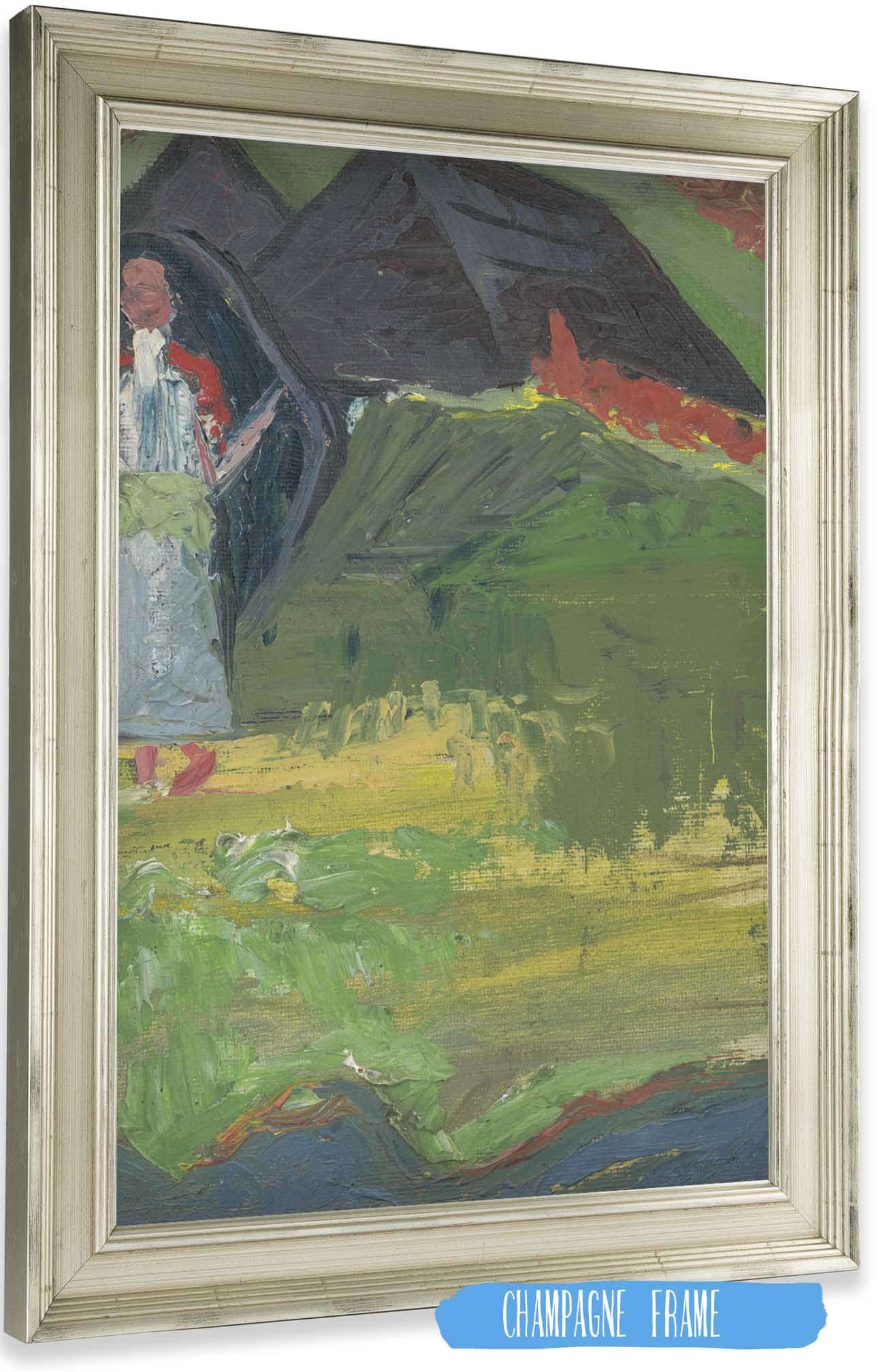 Girl In Front Of A Shepherds Hut by Arnold Peter Weisz Kubincan