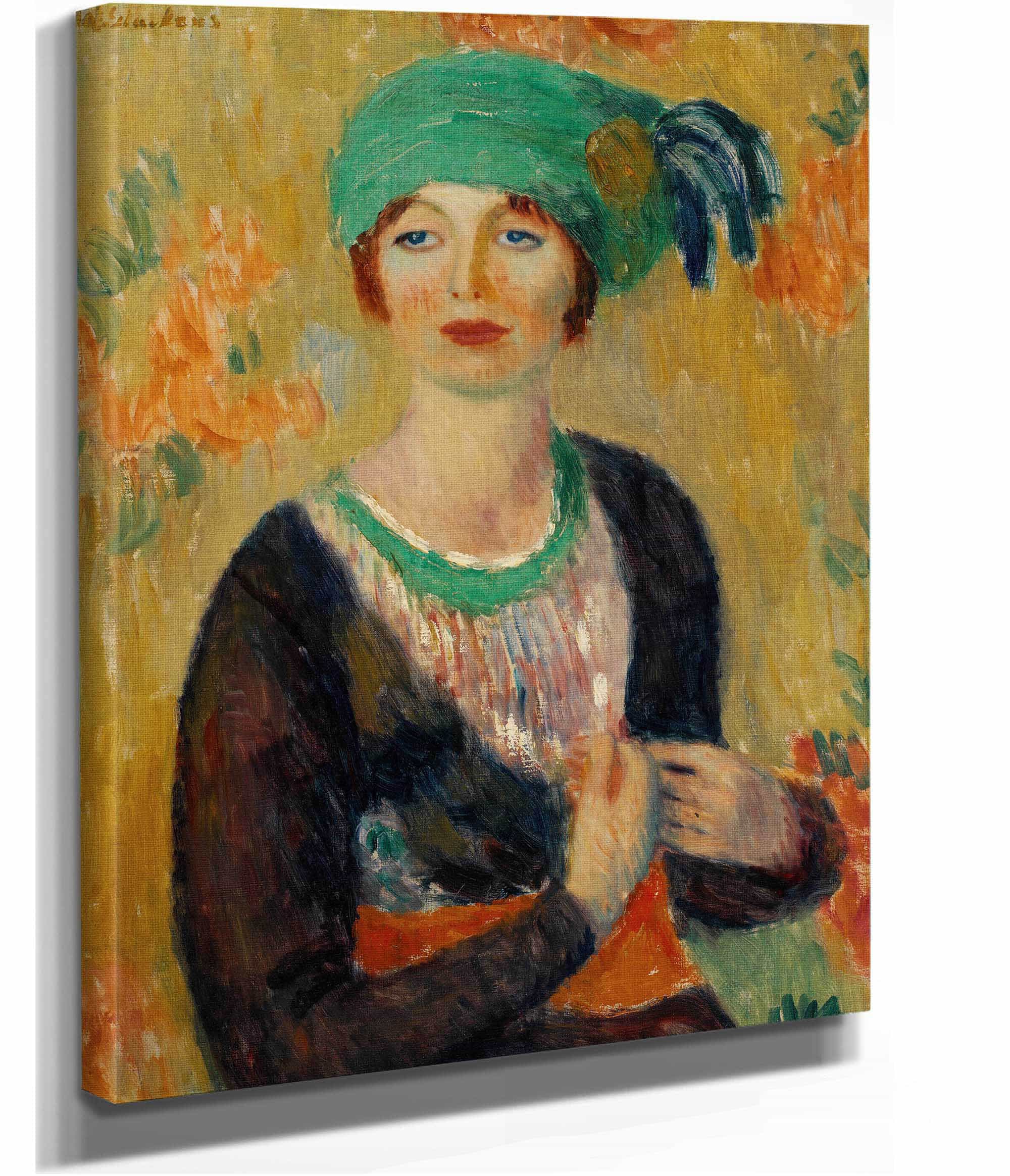 Girl In Green Turban by William James Glackens - Image 2