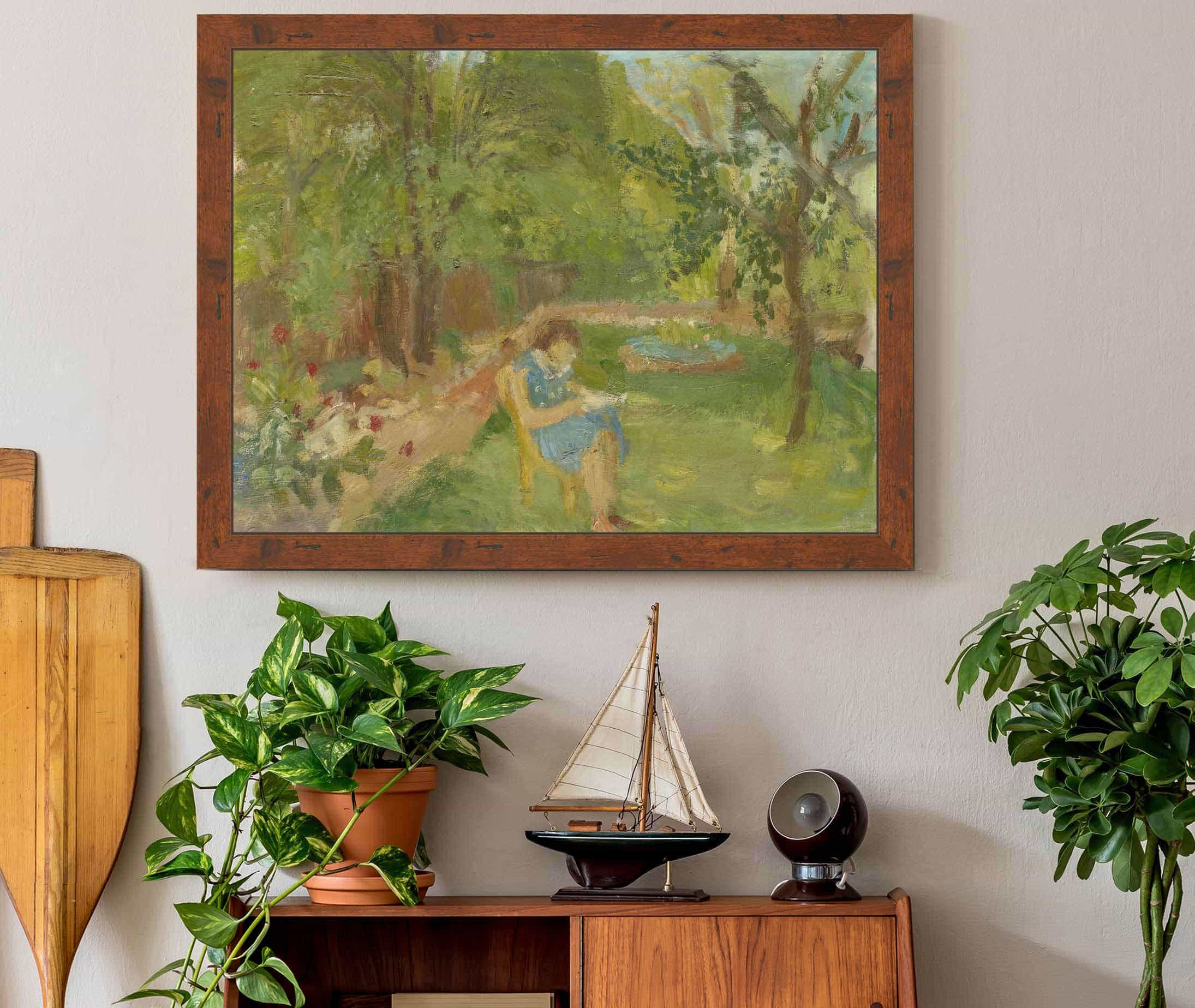Girl In The Garden by Walter Kurt Wiemken - Image 3