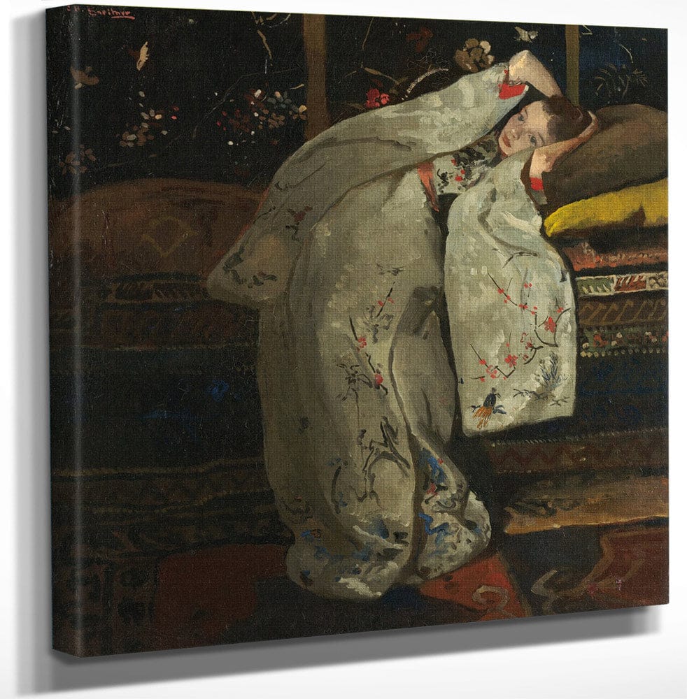 Girl In White Kimono By George Hendrik Breitner