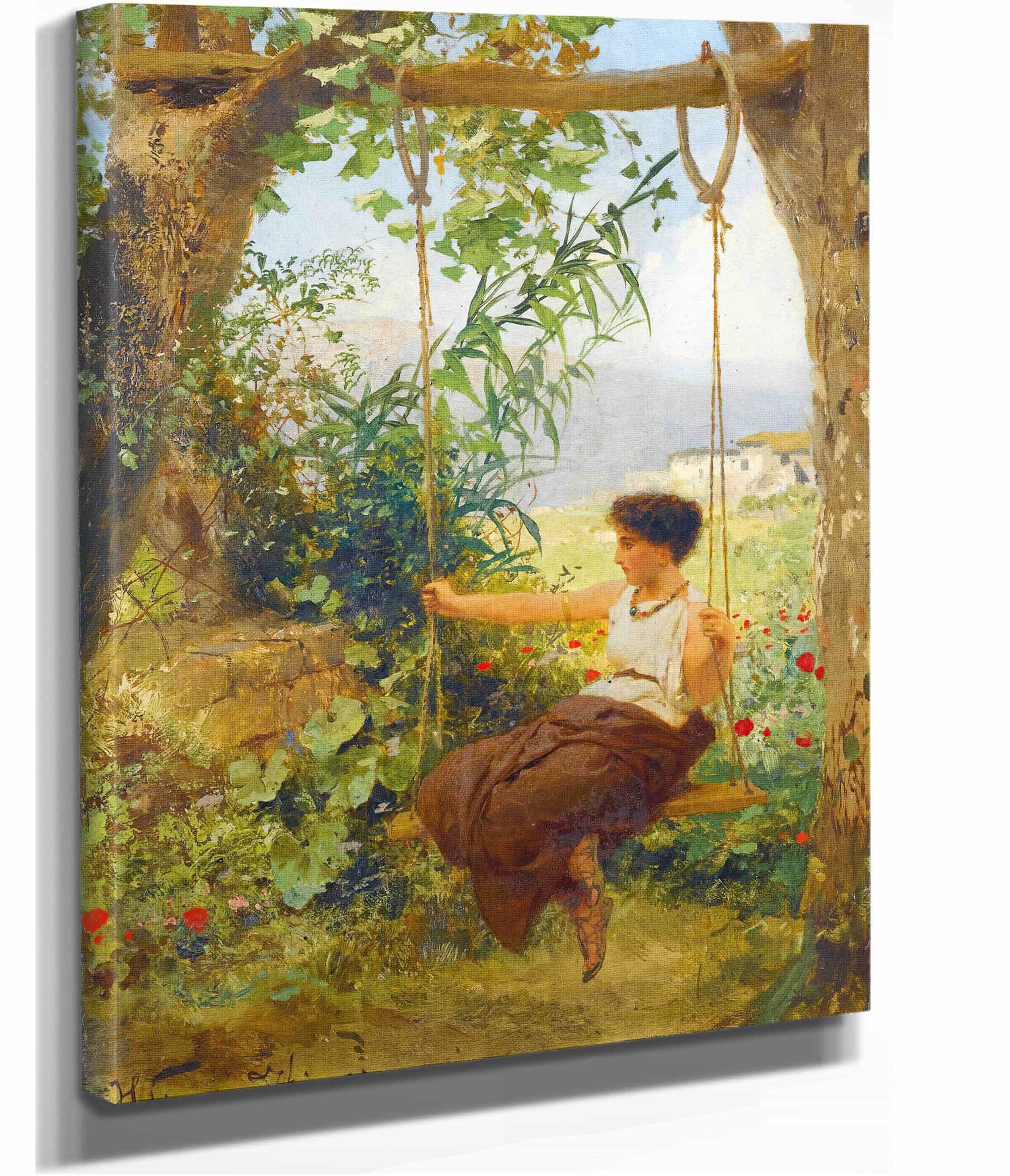 Girl On A Swing by Henryk Siemiradzki - Image 2