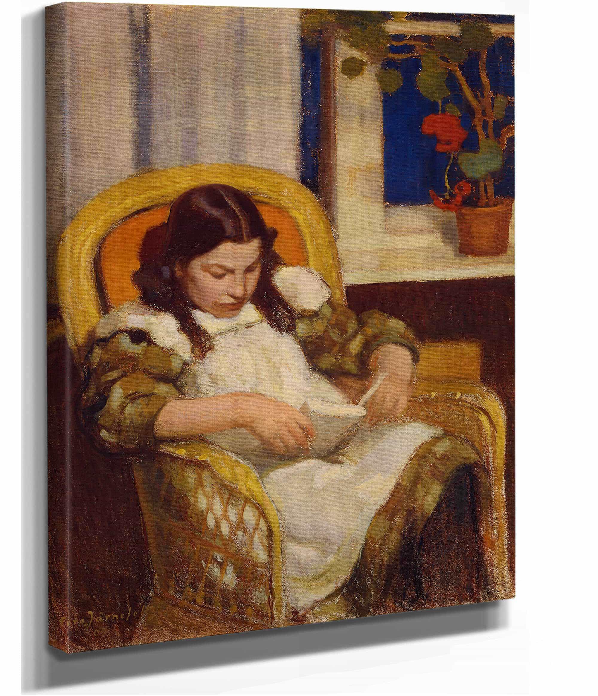 Girl Reading by Eero Jarnefelt - Image 2