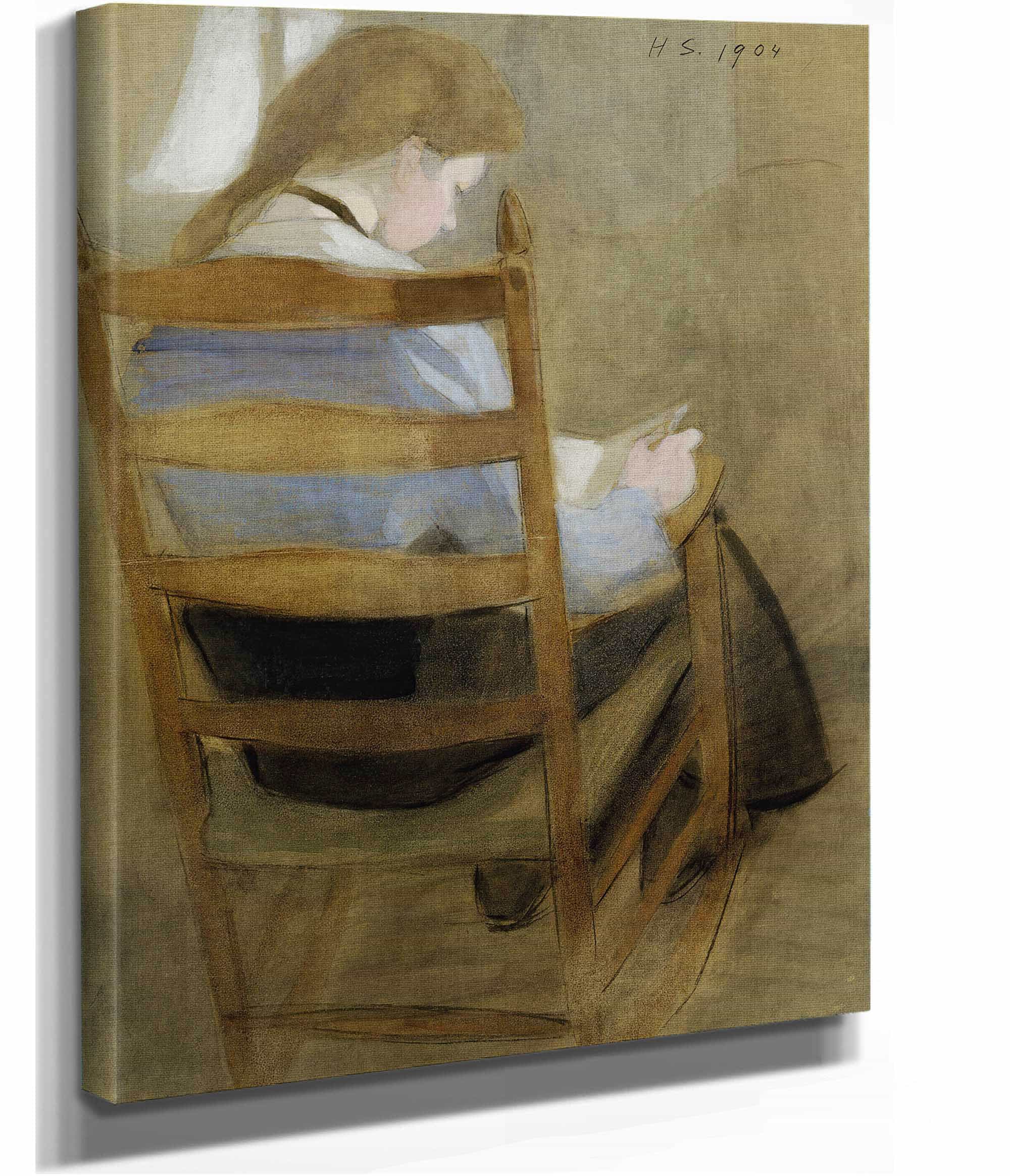 Girl Reading Seated Girl by Helene Schjerfbeck - Image 2
