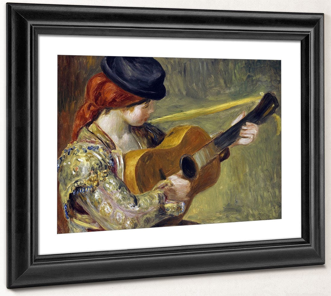 Girl With A Guitar By Pierre Auguste Renoir - Image 4