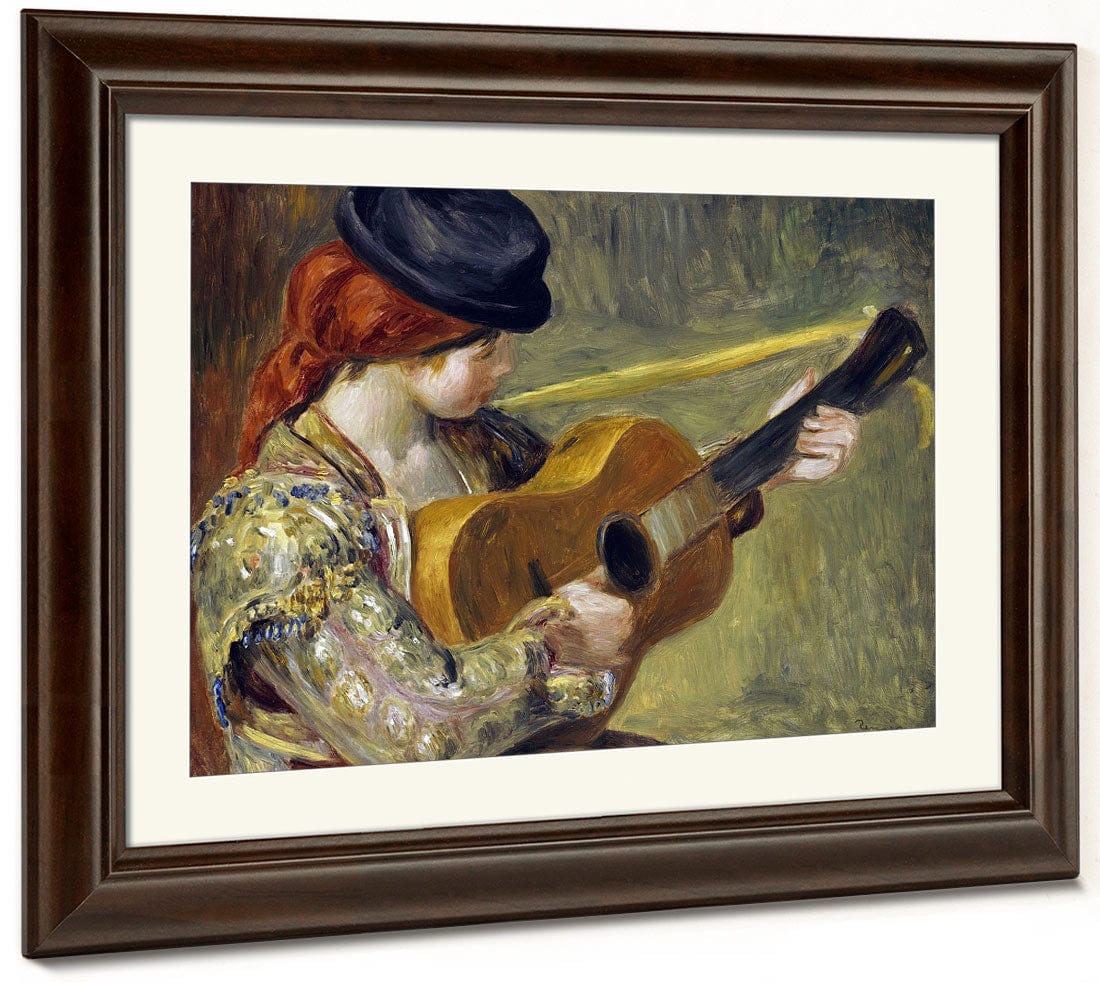 Girl With A Guitar By Pierre Auguste Renoir - Image 5