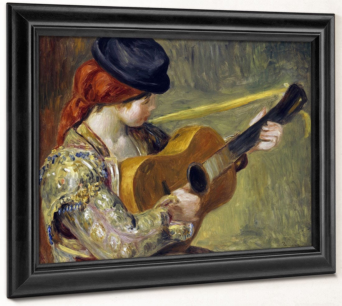 Girl With A Guitar By Pierre Auguste Renoir - Image 8