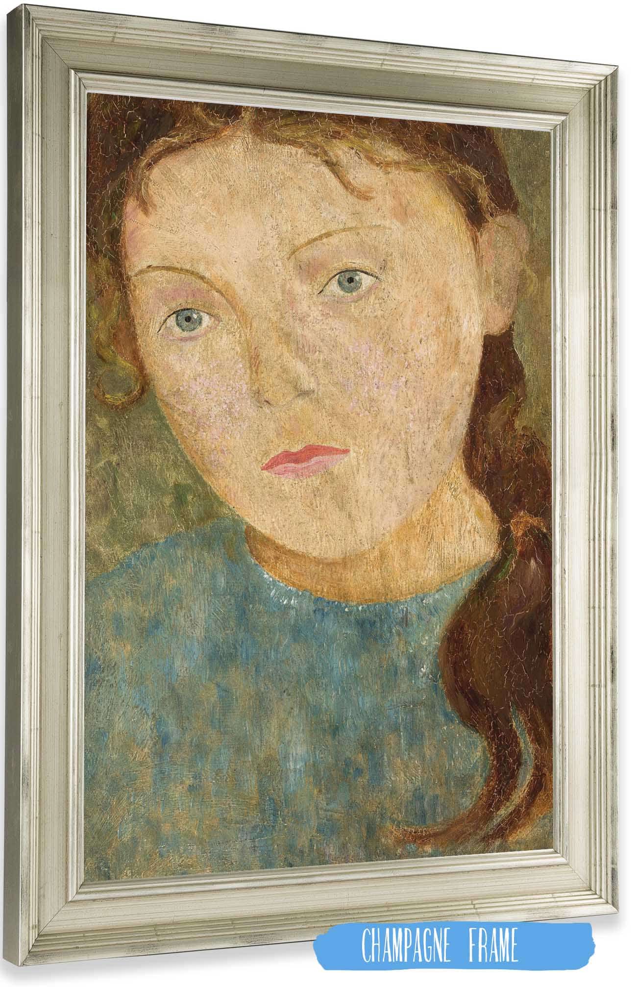 Girl With A Red Plait by Tadeusz Makowski