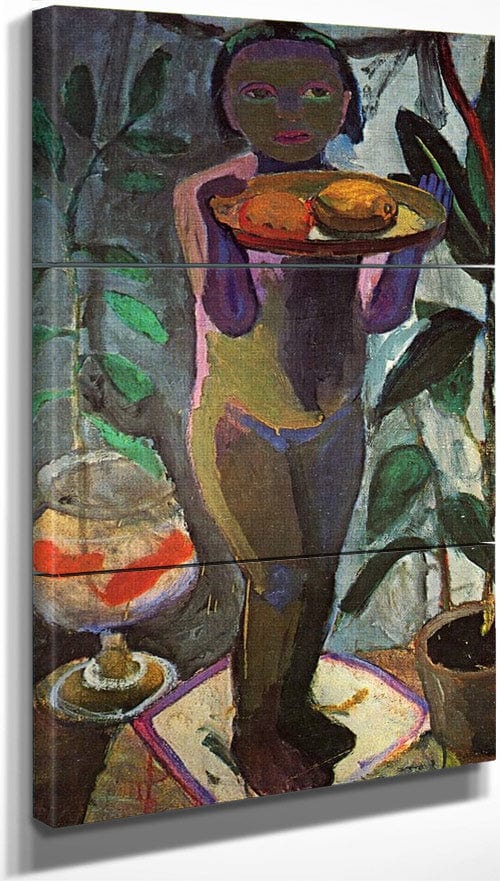 Girl With Fishbowl By Paula Modersohn Becker