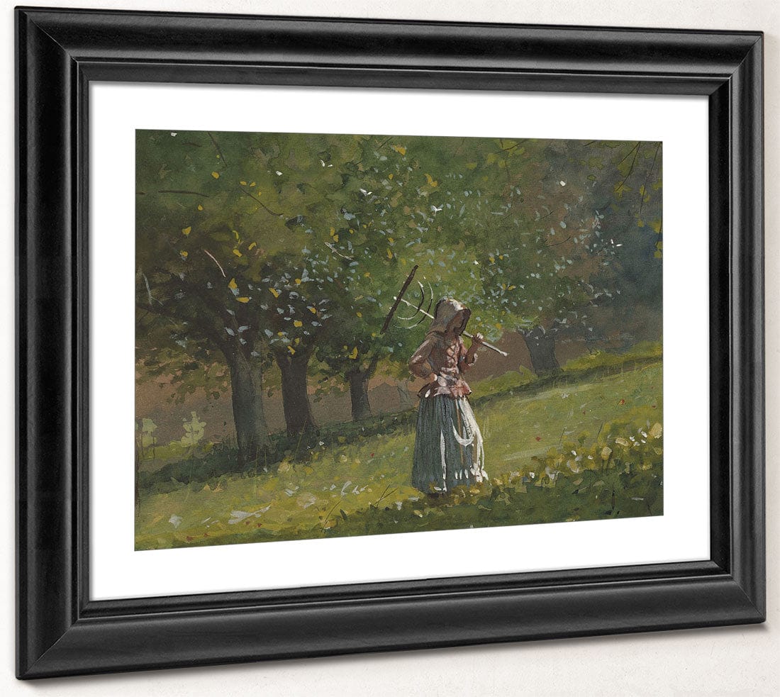 Girl With Hay Rake By Winslow Homer - Image 4
