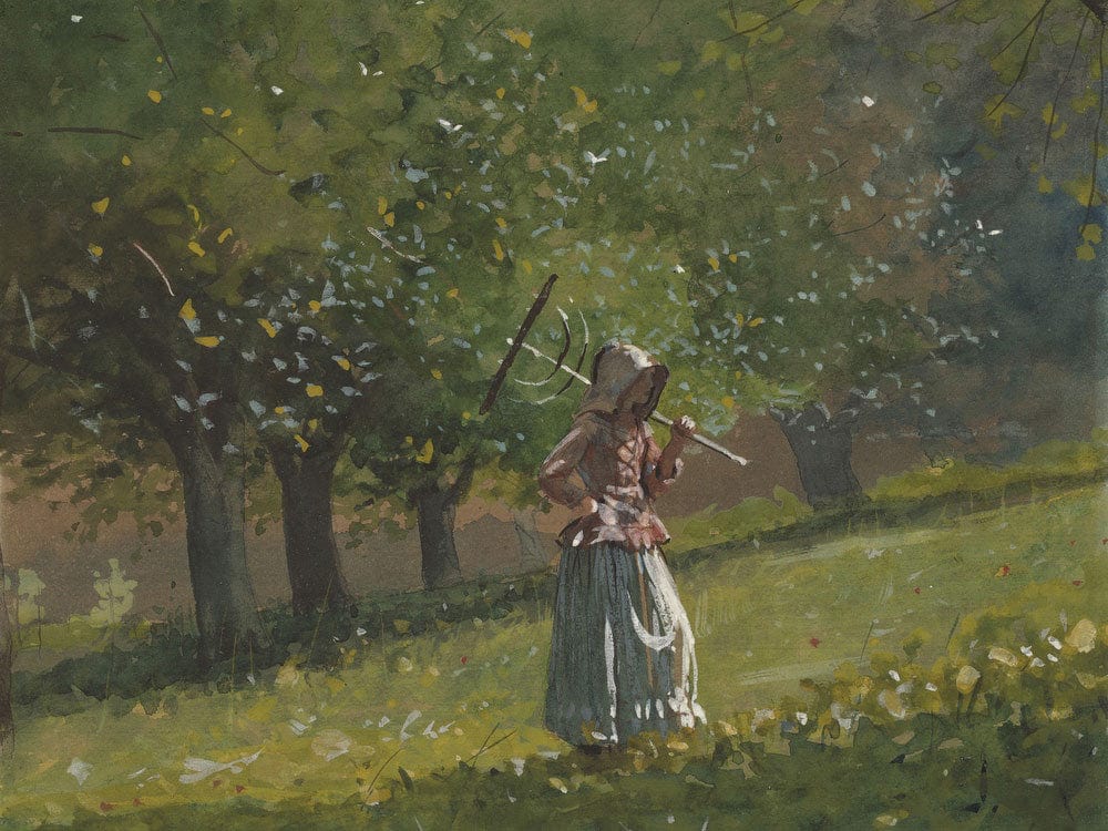 Girl With Hay Rake By Winslow Homer - Image 7
