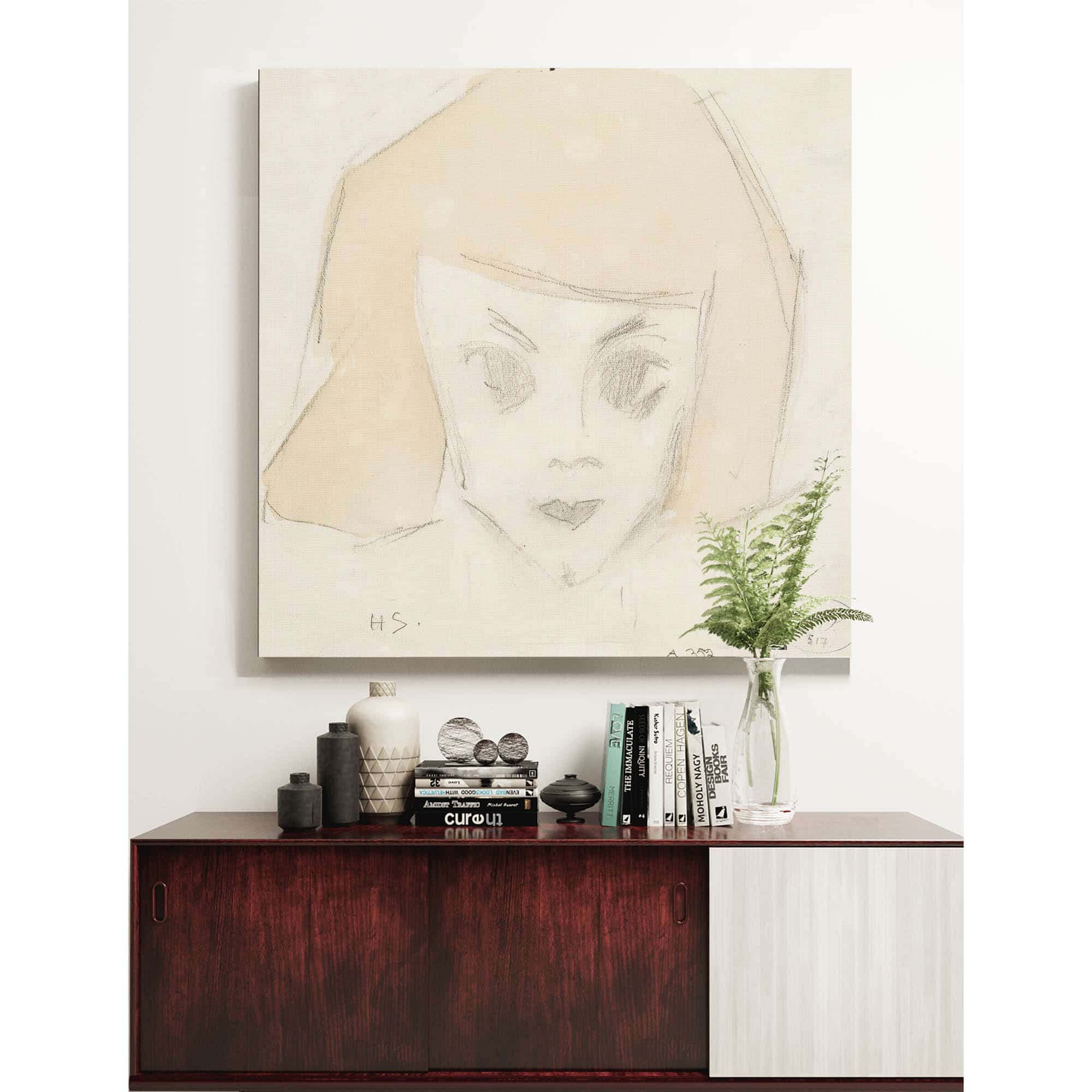 Girl With Large Eyes Karin by Helene Schjerfbeck - Image 5