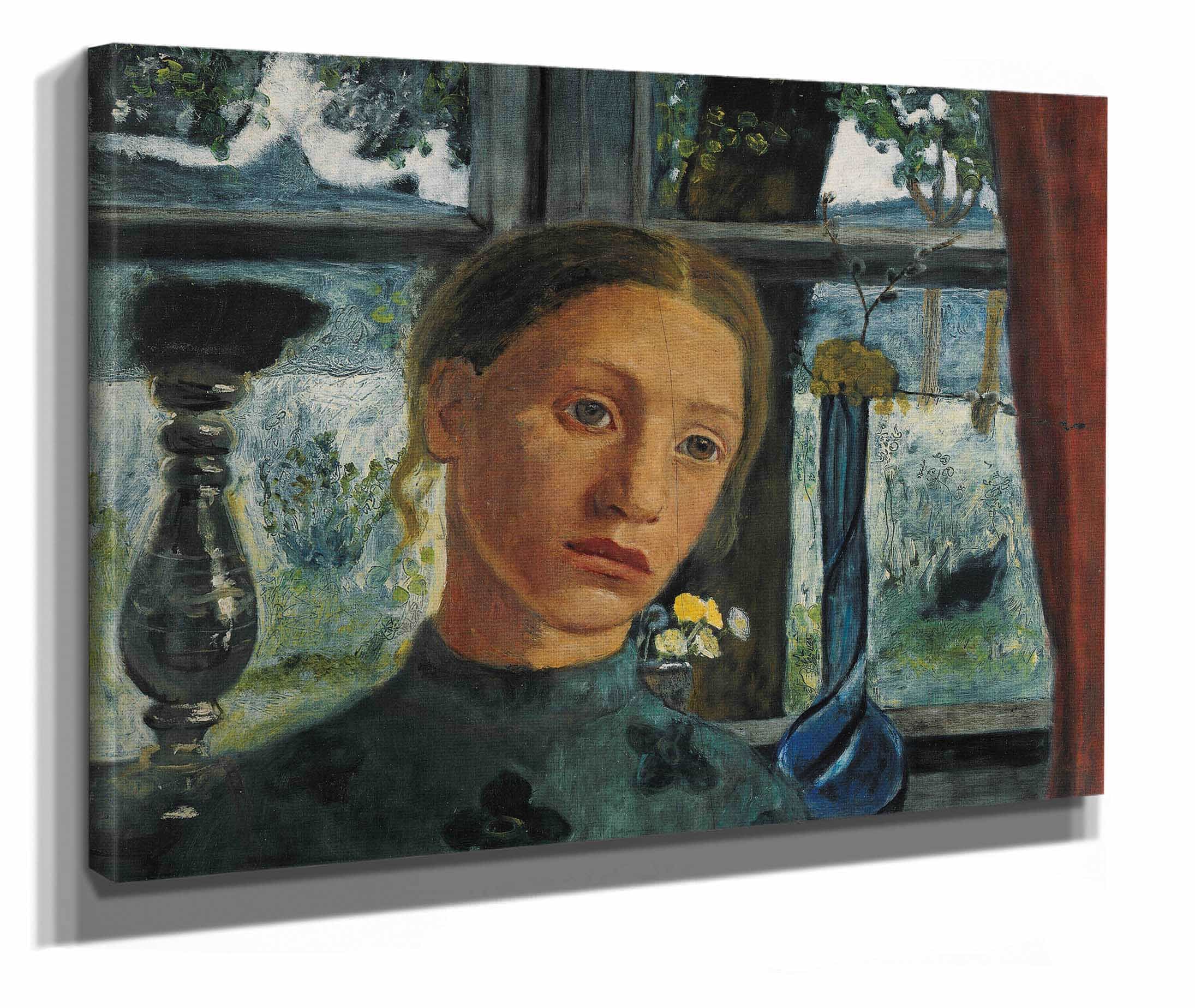 Girls Head In Front Of A Window by Paula Modersohn Becker - Image 2