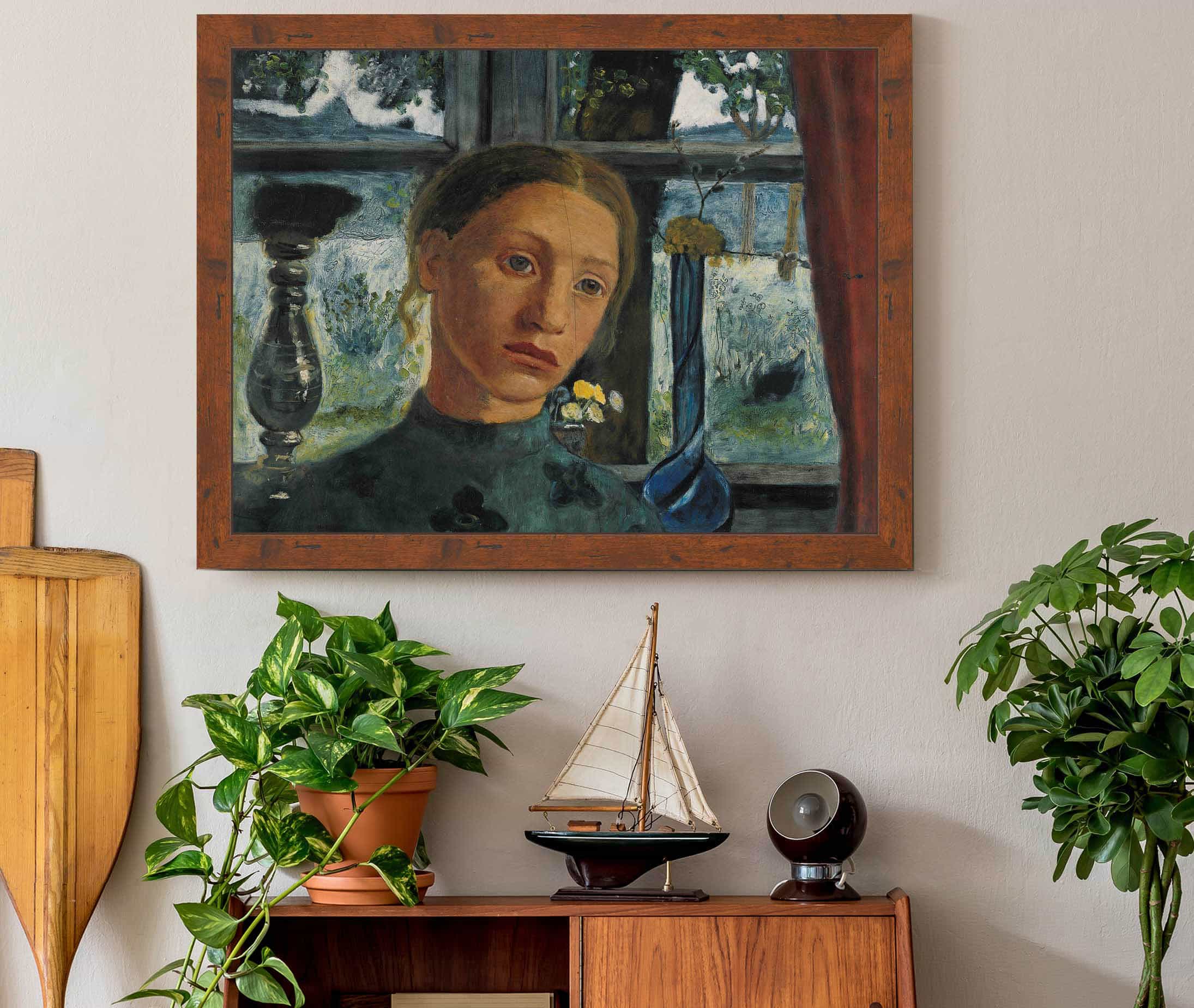 Girls Head In Front Of A Window by Paula Modersohn Becker - Image 3