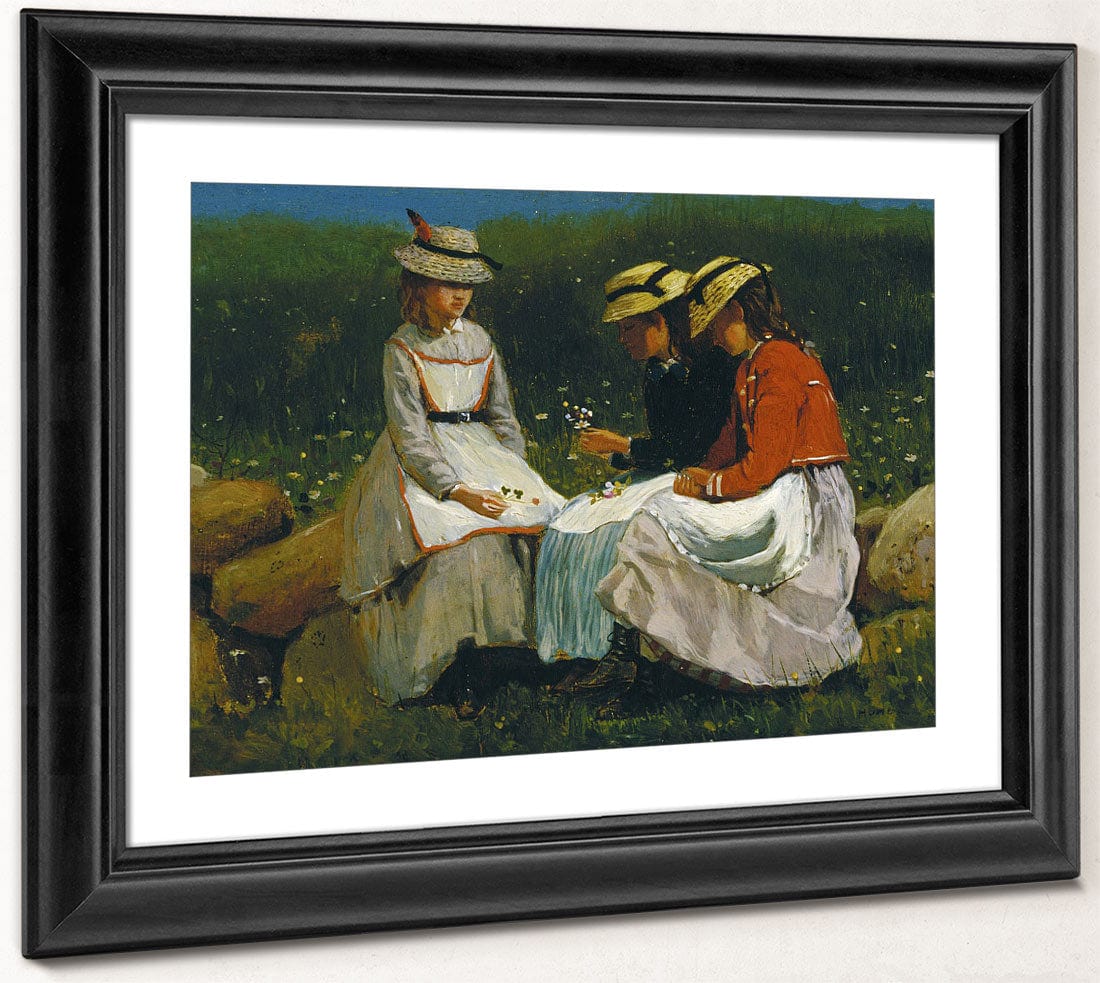 Girls In A Landscape By Winslow Homer - Image 4