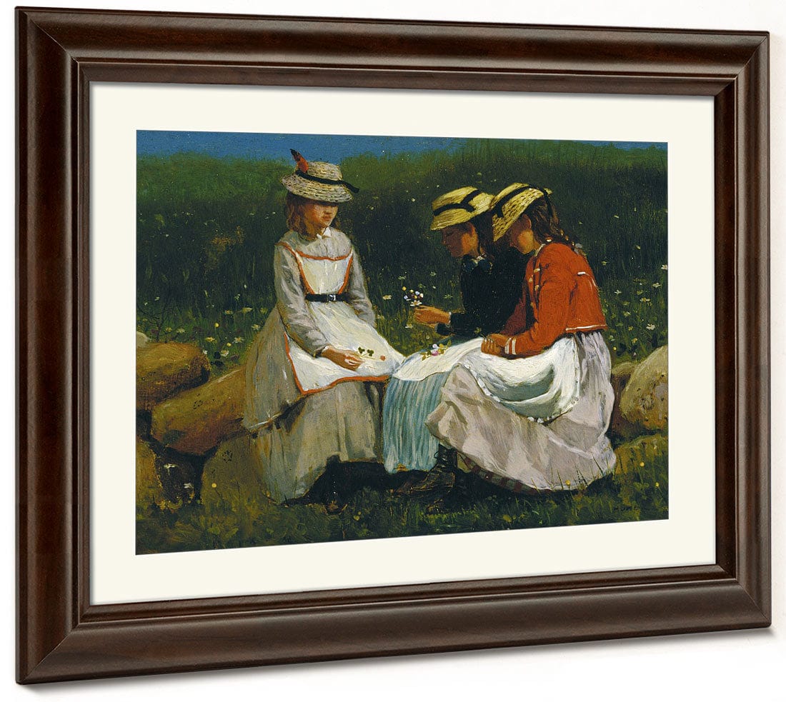 Girls In A Landscape By Winslow Homer - Image 5