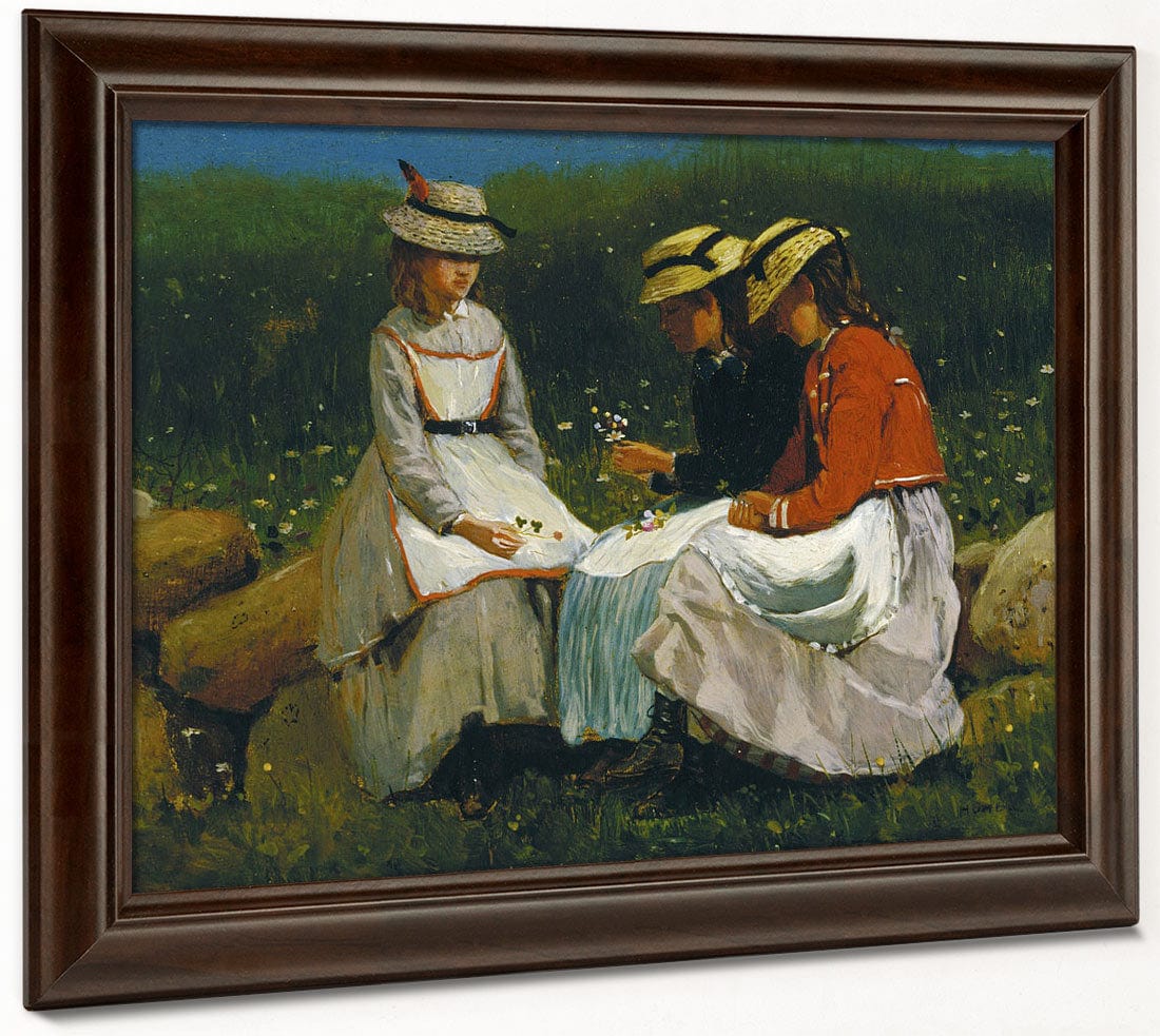 Girls In A Landscape By Winslow Homer - Image 6