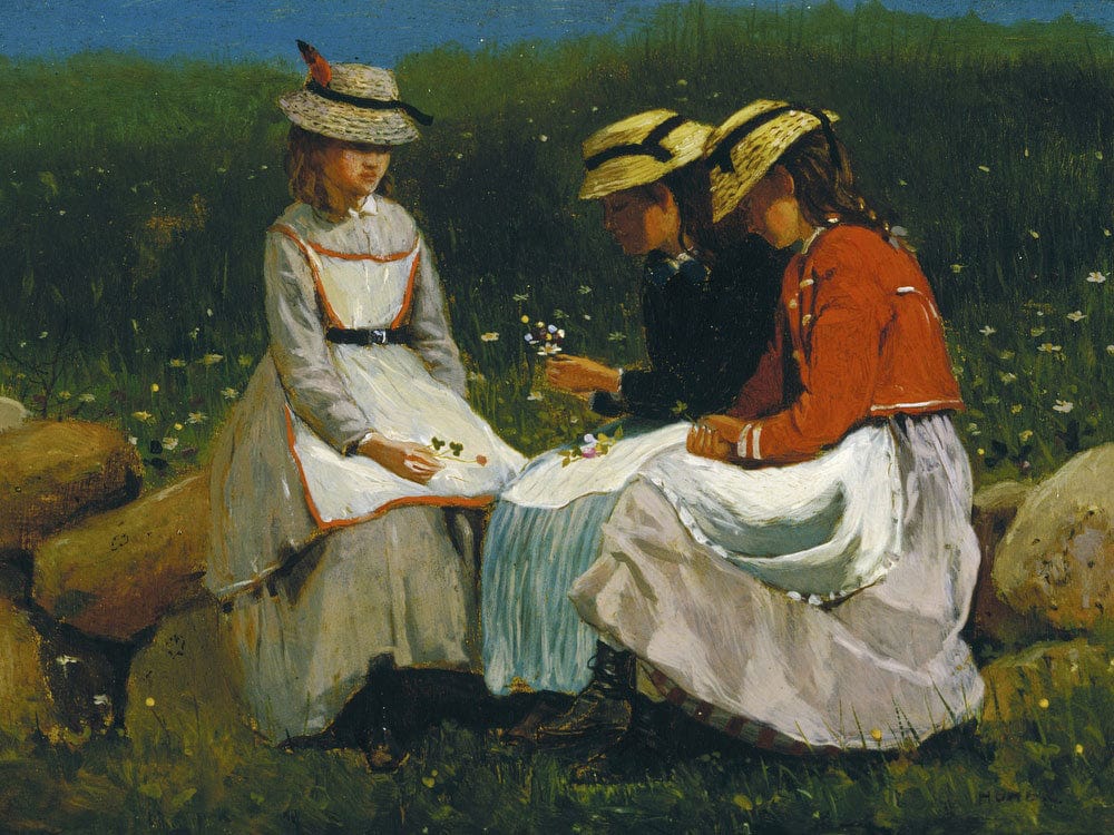 Girls In A Landscape By Winslow Homer - Image 7