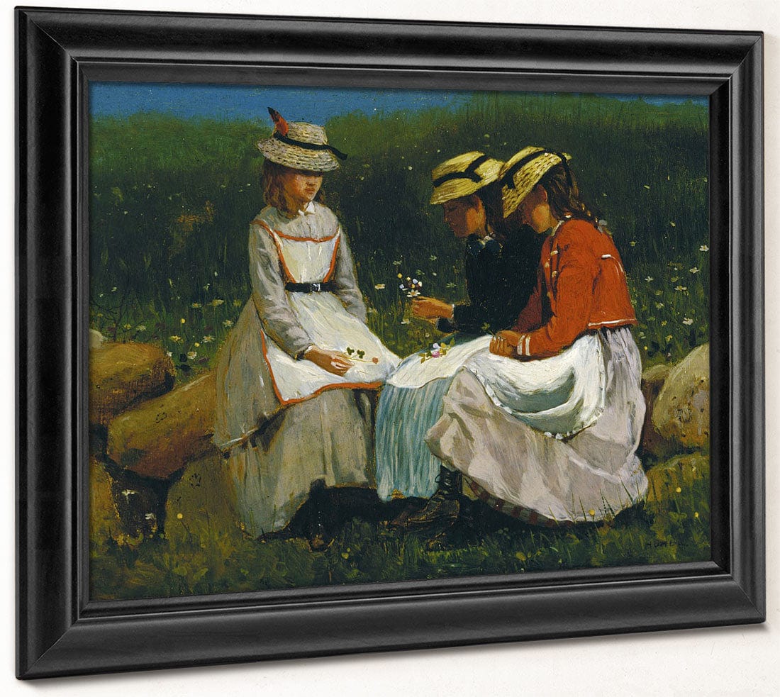 Girls In A Landscape By Winslow Homer - Image 8