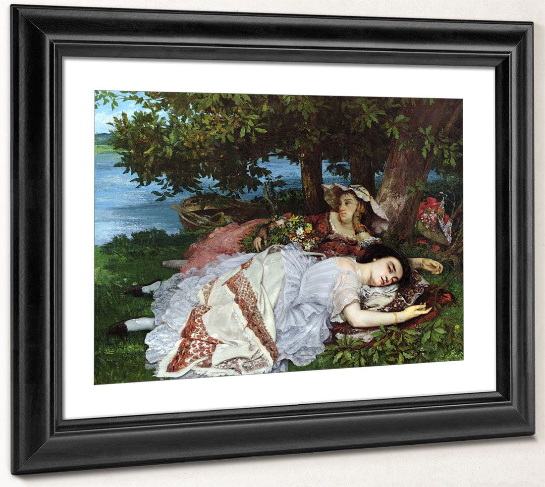 Girls On The Banks Of The Seine By Jean Desire Gustave Courbet - Image 4