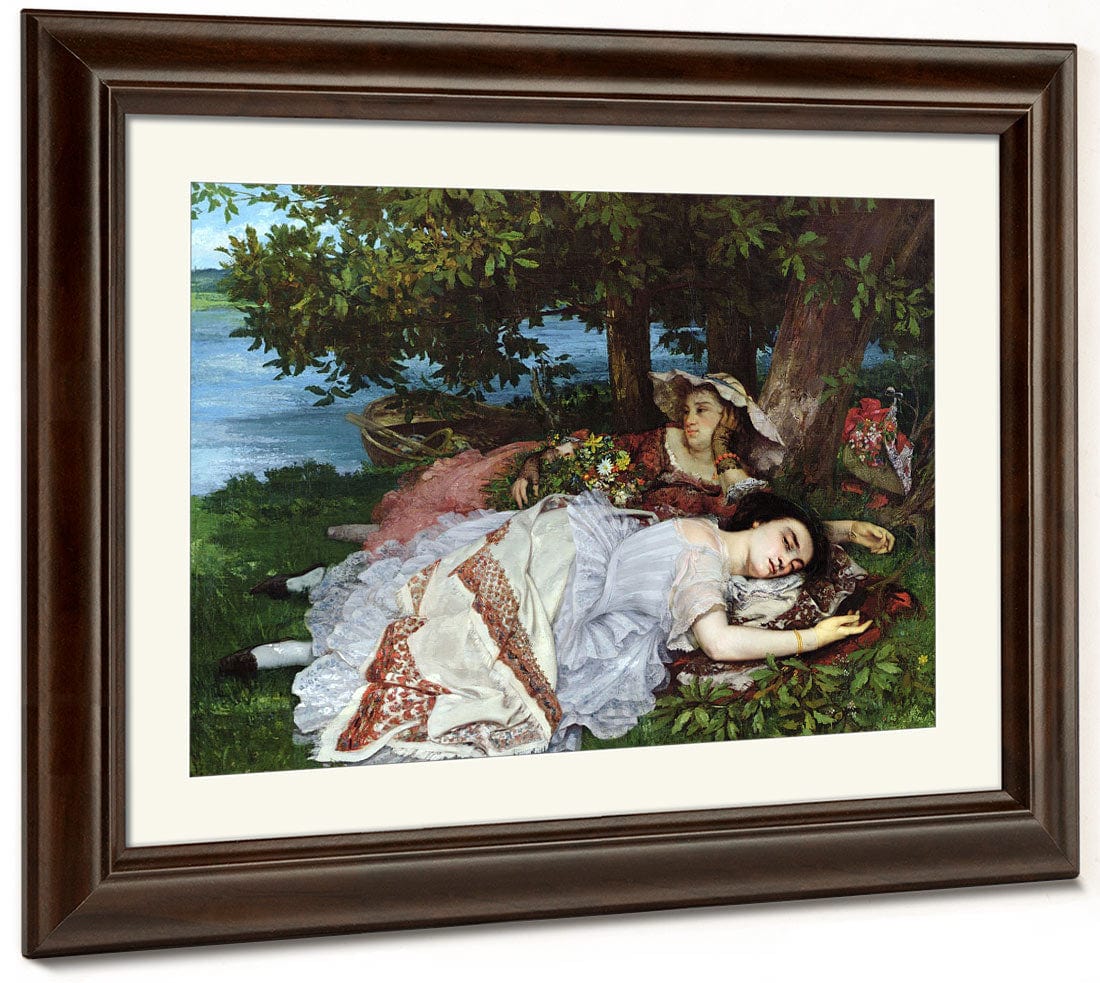 Girls On The Banks Of The Seine By Jean Desire Gustave Courbet - Image 5