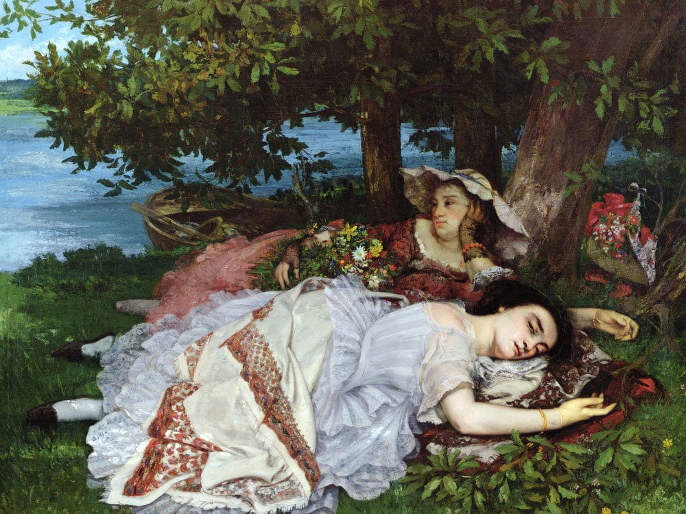 Girls On The Banks Of The Seine By Jean Desire Gustave Courbet - Image 7