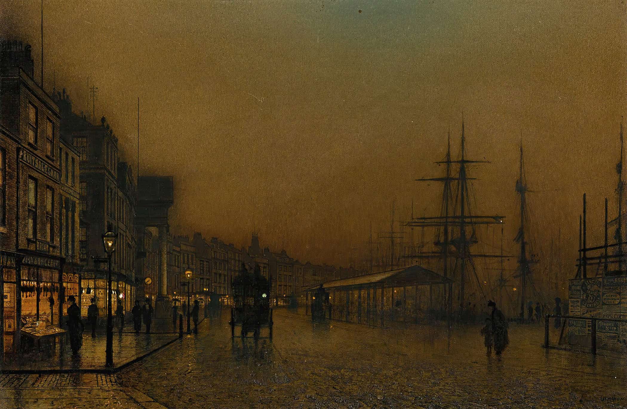 Glasgow by John Atkinson Grimshaw - Image 2