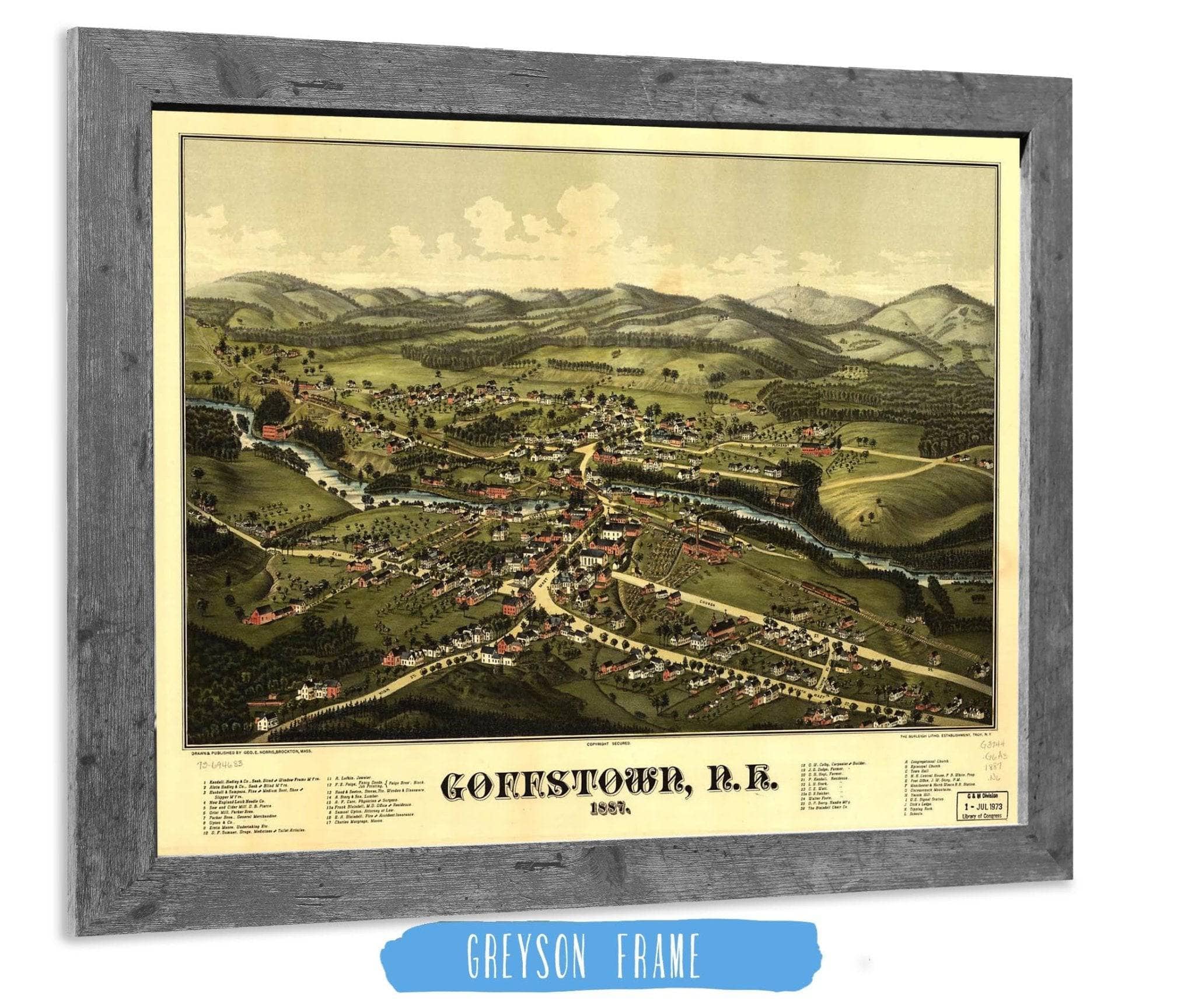 Goffstown Nh 1887 State of New Hampshire - Image 6