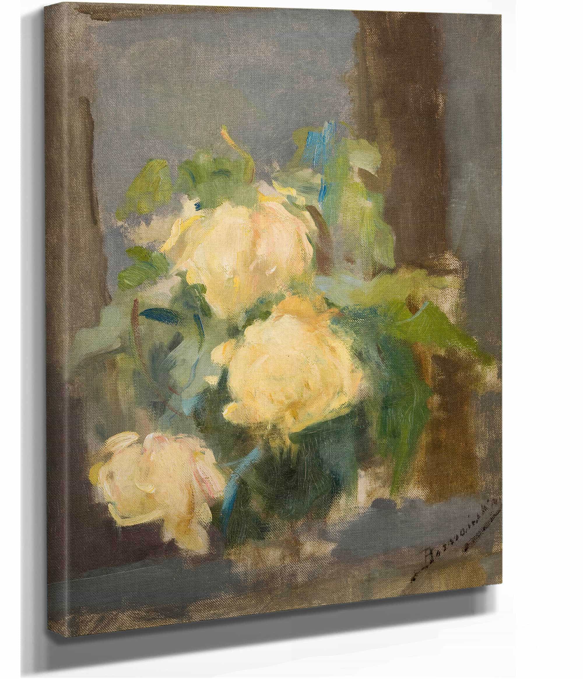 Golden Roses by Olga Boznanska - Image 2