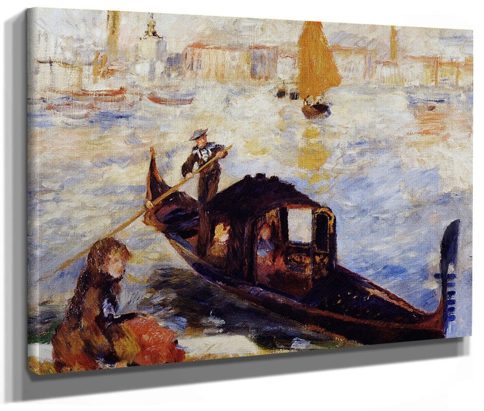 Gondola On The Grand Canal In Venice By Pierre Auguste Renoir
