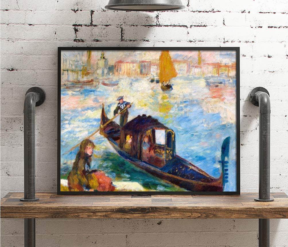 Gondola On The Grand Canal, Venice Painting Auguste Renoir Canvas Art - Image 4