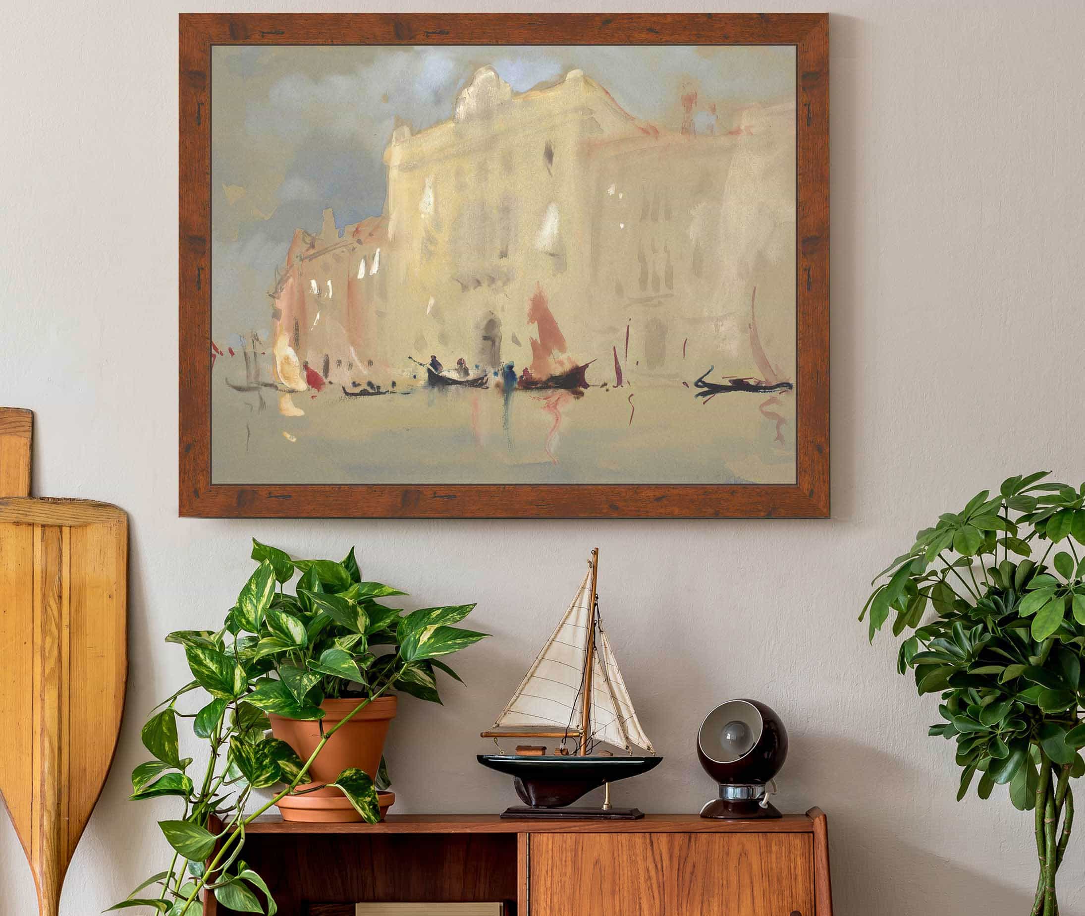 Gondolas Before A Palace On The Grand Canal In Venice by Hercules Brabazon Brabazon - Image 3
