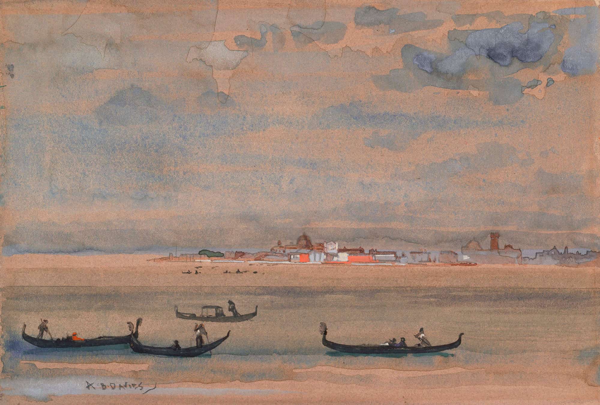 Gondolas by Arthur Bowen Davies