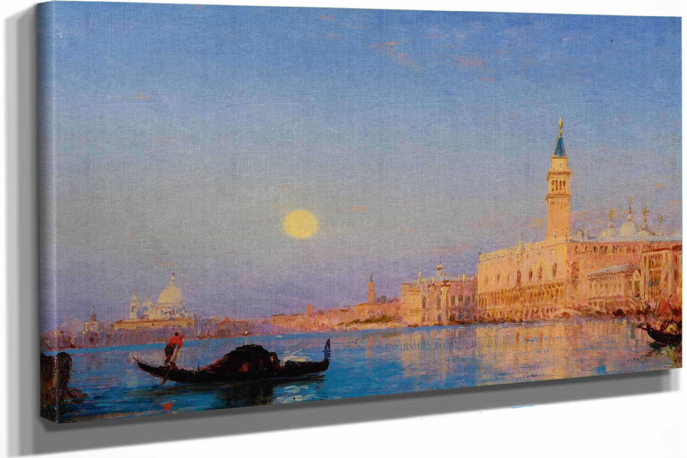 Gondole Devant Le Grand Bassin Venise by Felix Ziem