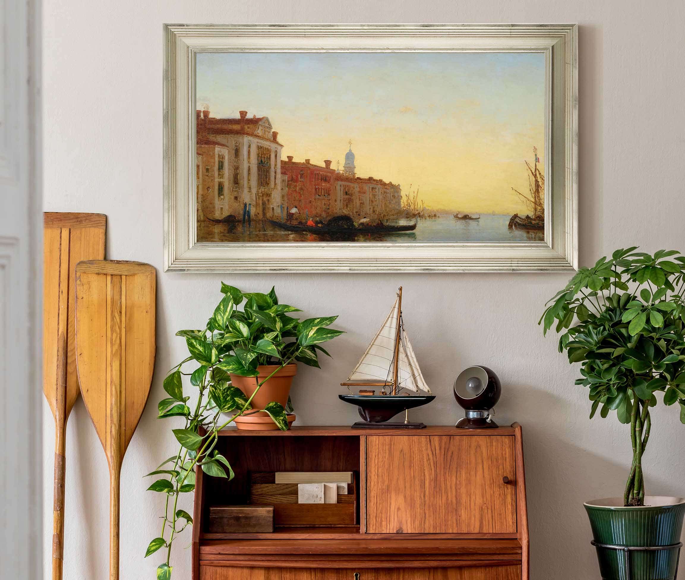 Gondole Traversant Lentree Du Grand Canal by Felix Ziem - Image 6