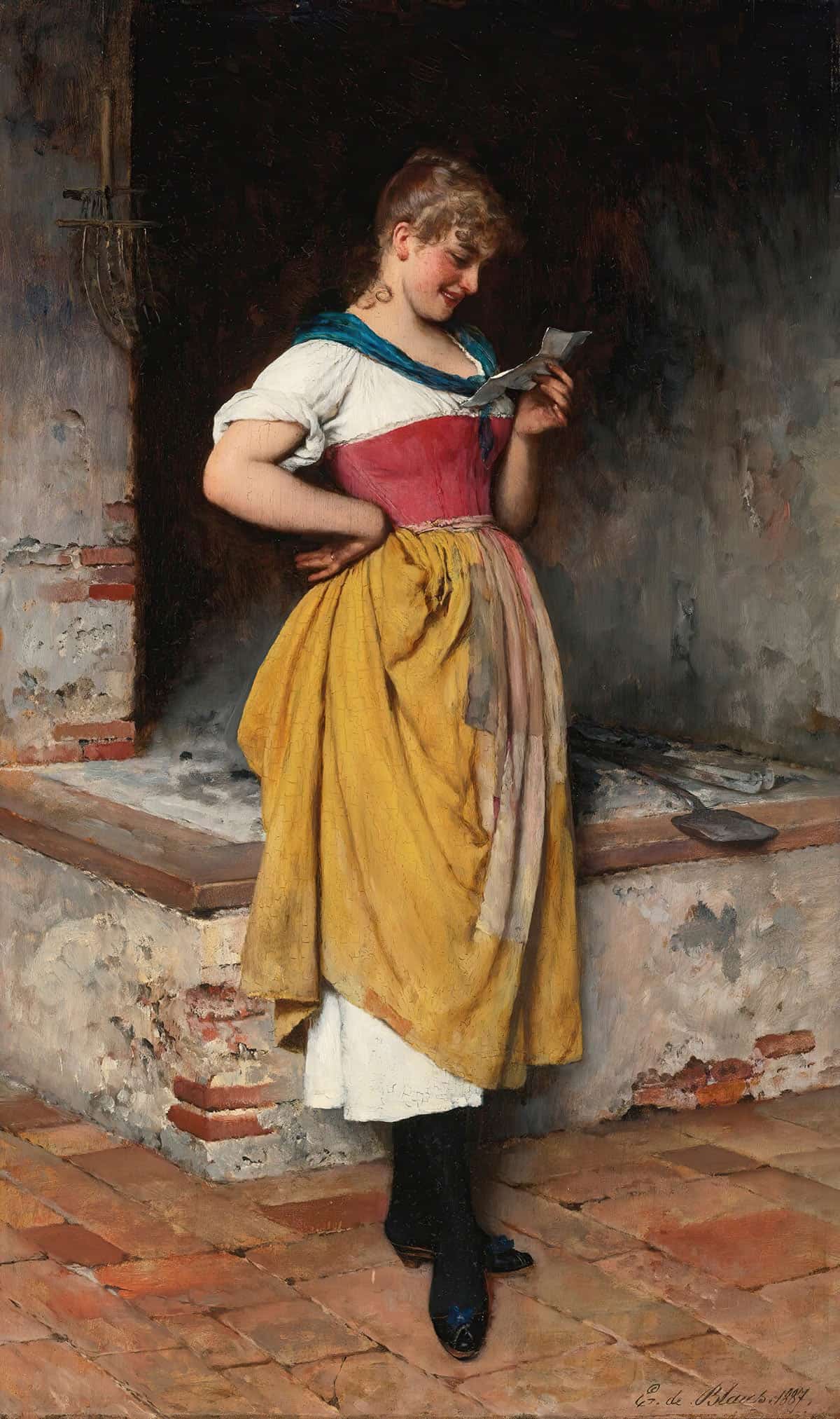 Good News by Eugen Von Blaas - Image 3