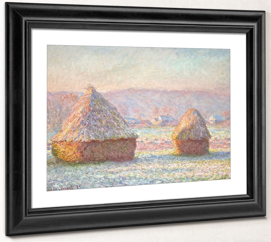 Grainstacks, White Frost Effect By Claude Monet - Image 2