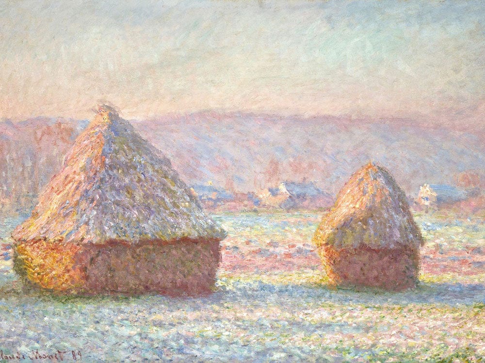 Grainstacks, White Frost Effect By Claude Monet - Image 5