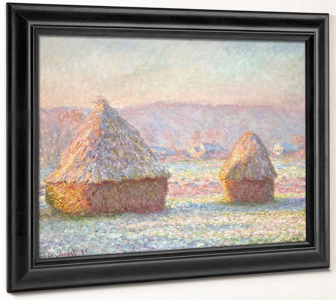 Grainstacks, White Frost Effect By Claude Monet - Image 6